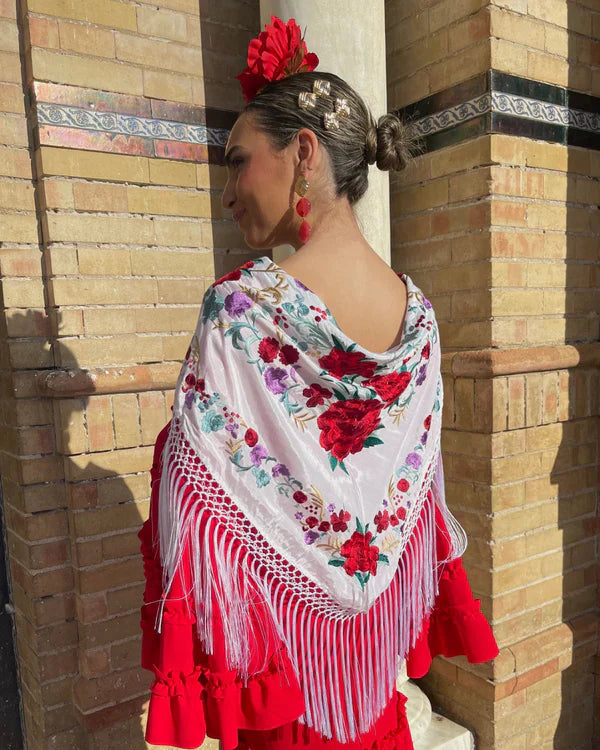 mantoncillos de flamenca de seda