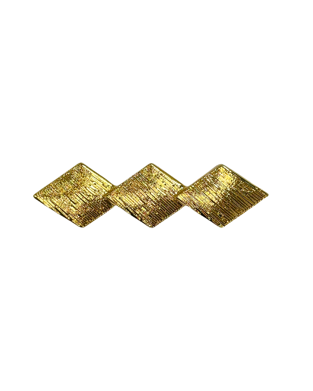 Broche De Flamenca Dorado Rombos