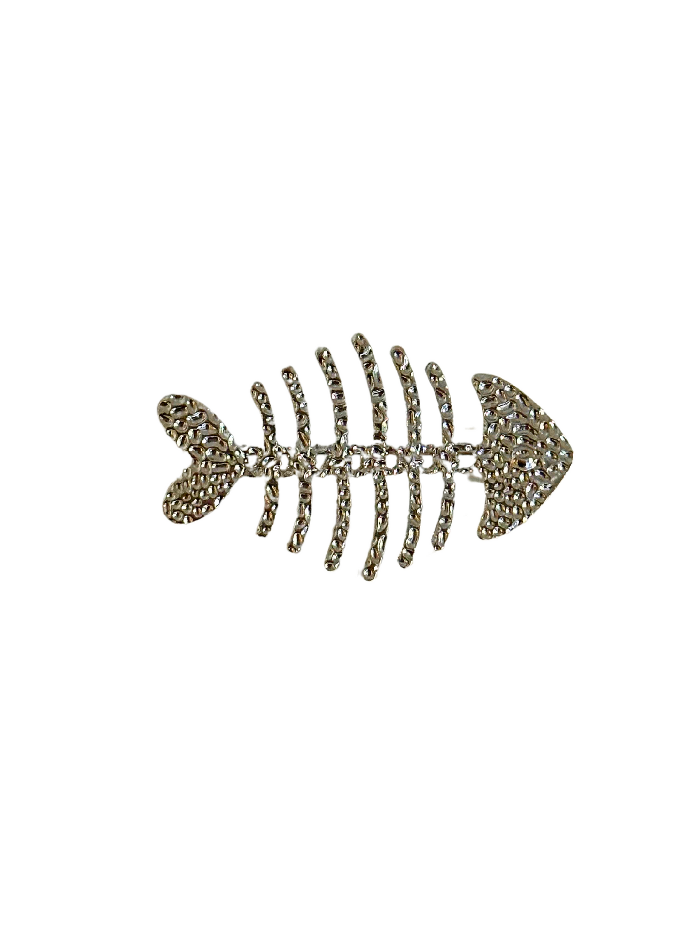 Broche De Flamenca Plateado Pez