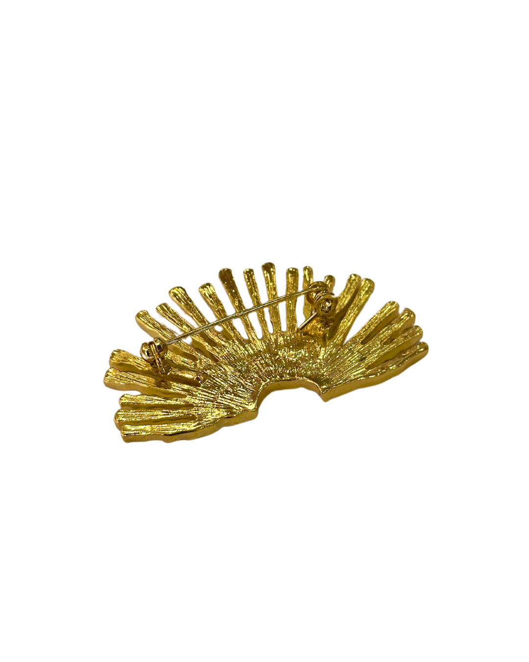Broche De Flamenca Rayos Grandes Dorados