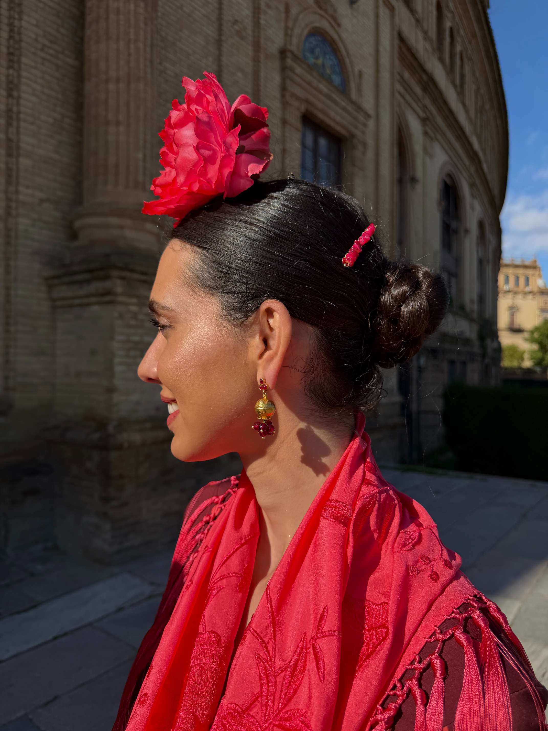 Peinecillo de Flamenca Piedras Naturales Buganvilla