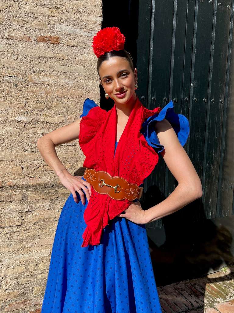 Piquillo Flamenca Perforado Rojo