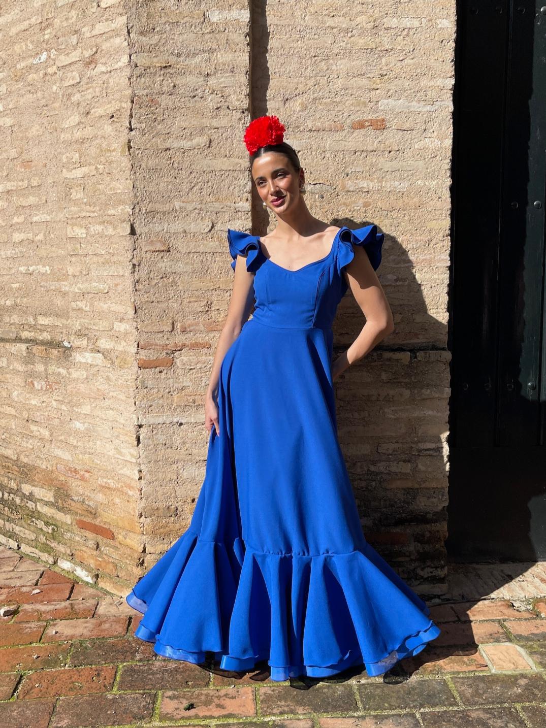 Bata Rociera Strech Azul eléctrico