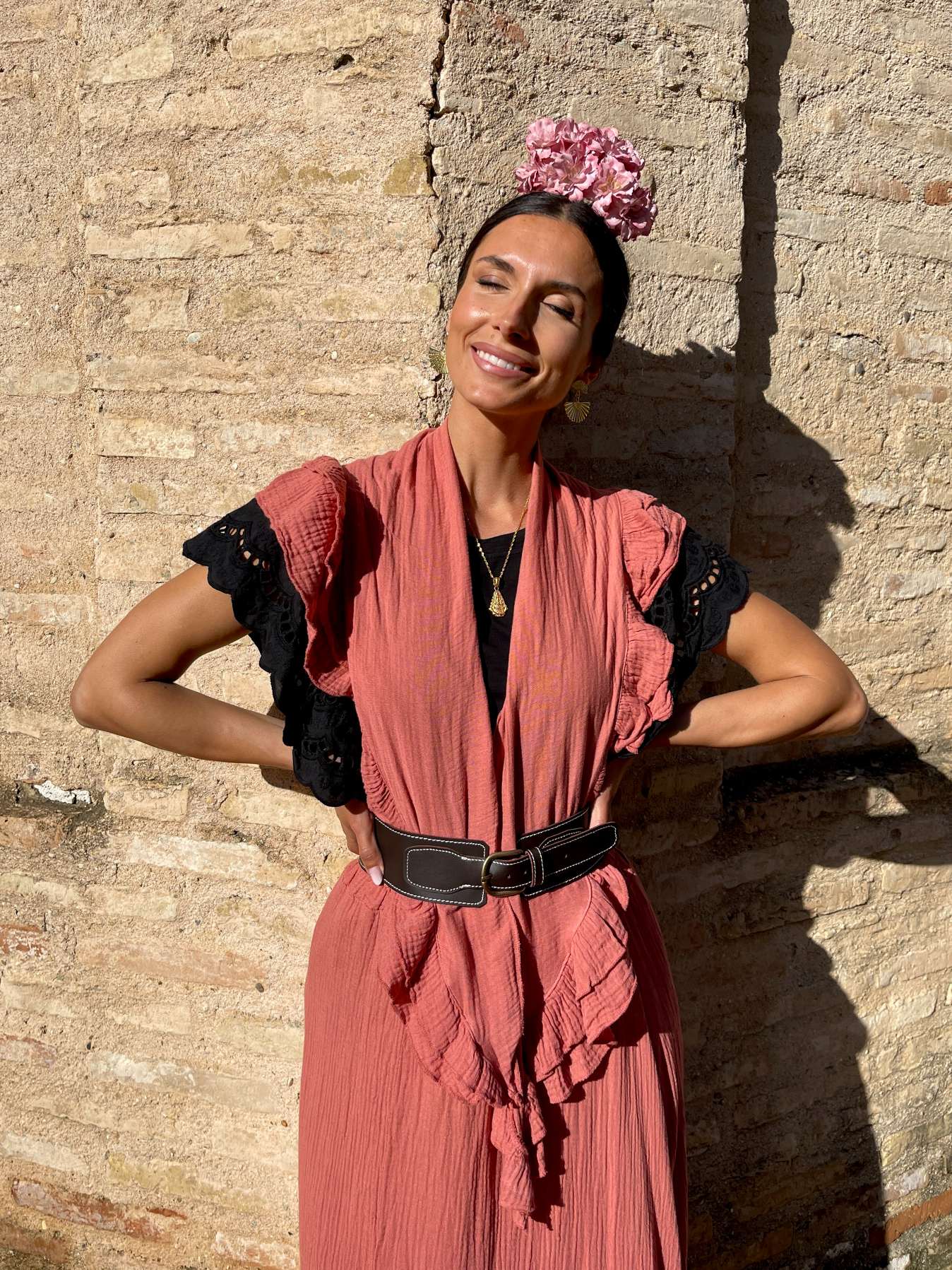 Conjunto de Falda y Piquillo de Romería Bambula Caldera