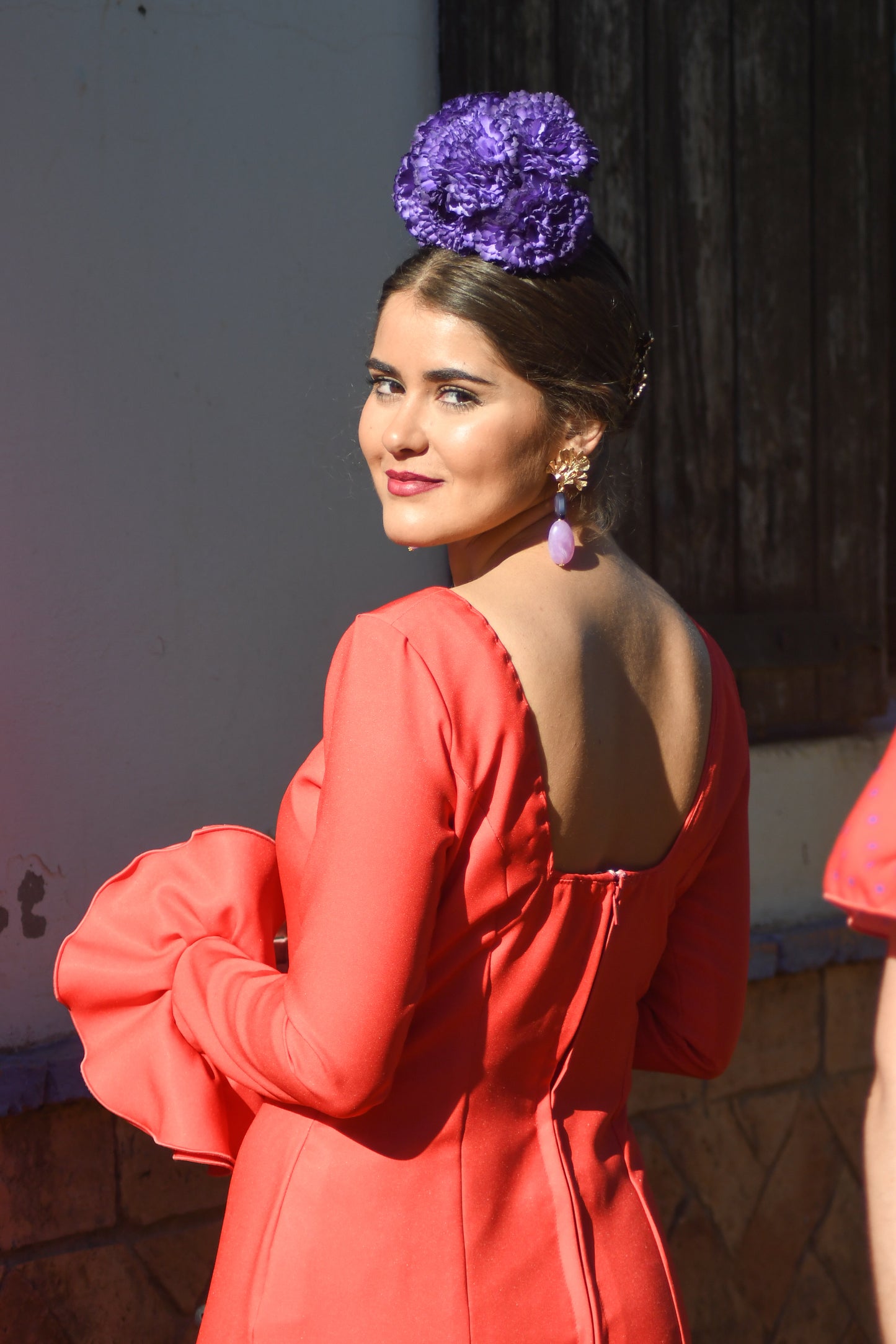 Traje de flamenca Modelo Escarlata Talla 36