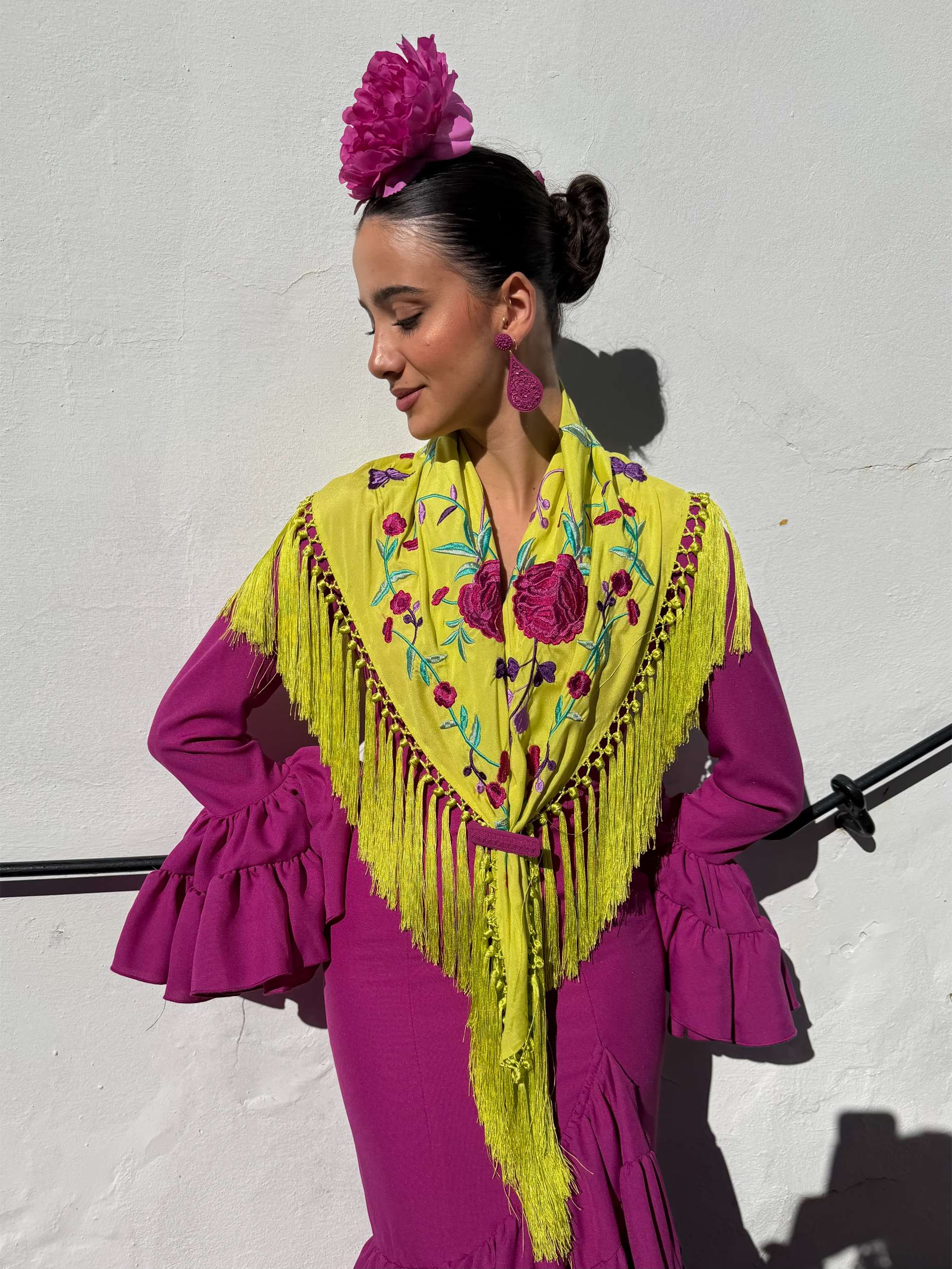 Mantoncillo Koralti lima flores buganvilla