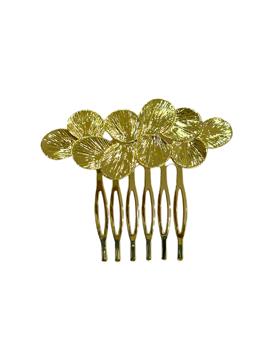 Peinecillo de flamenca de petalos dorados