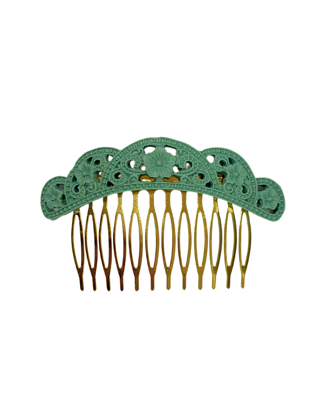 Peinecillo flamenca de acetato troquelado jabonoso