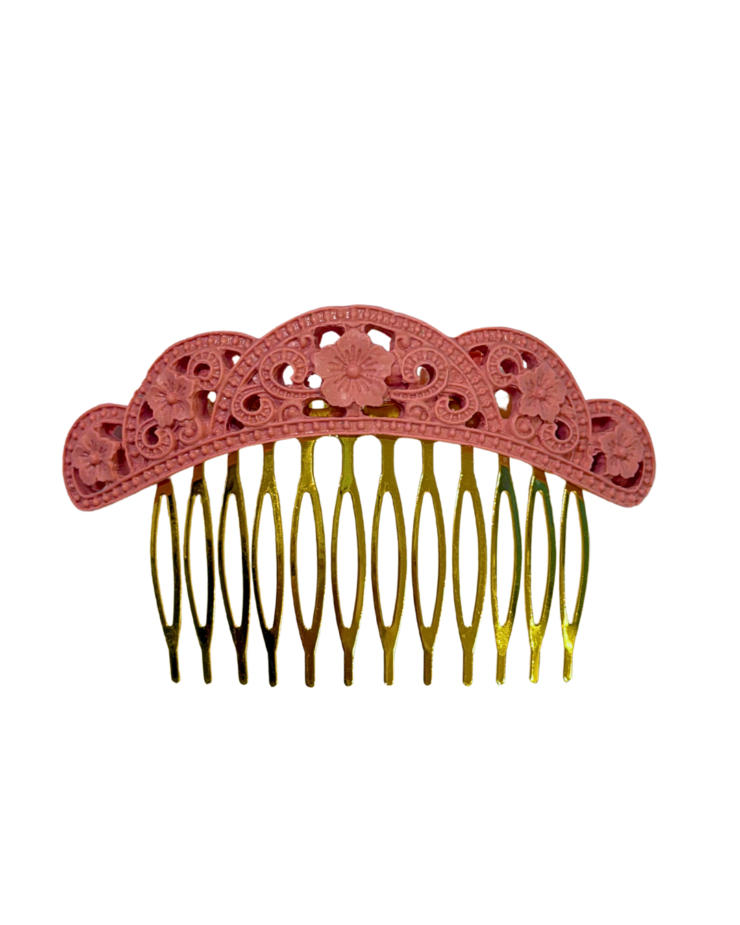 Peinecillo flamenca de acetato troquelado maquillaje