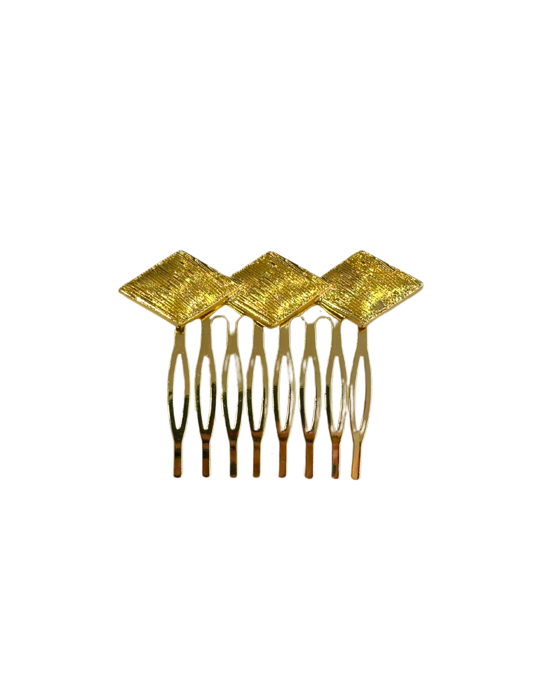Peinecillo de Flamenca Dorado Rombos