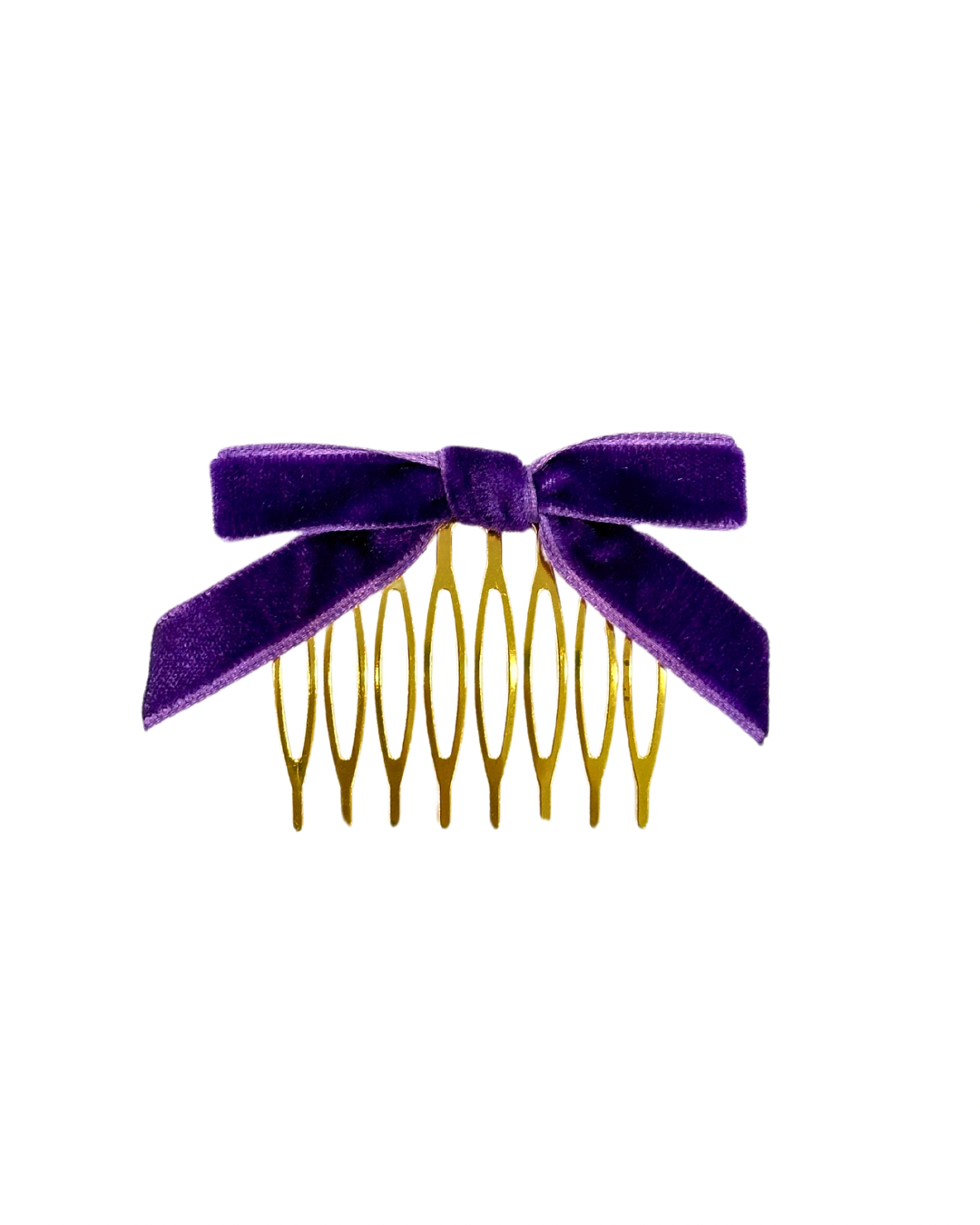 Peinecillo de Flamenca Lazo Terciopelo Morado