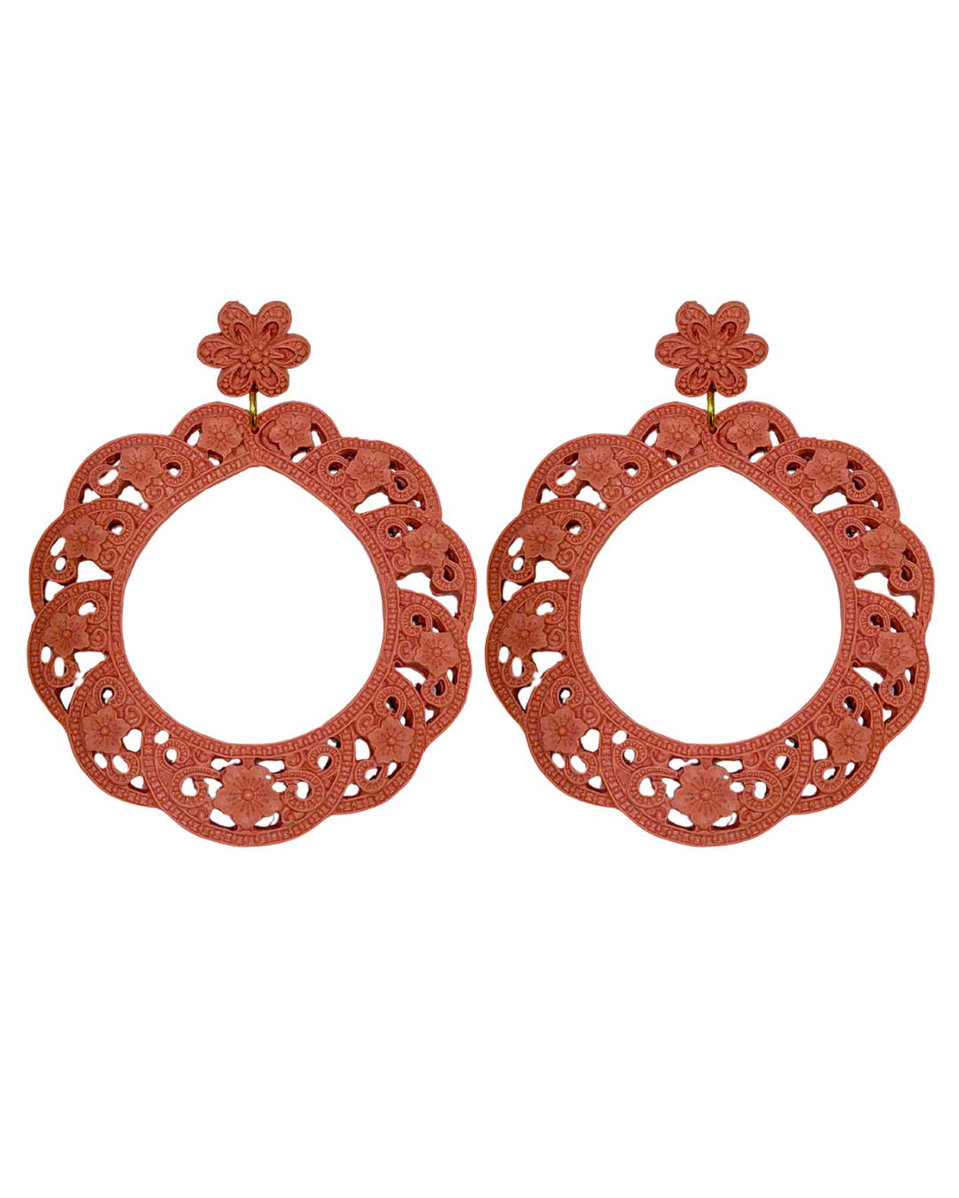 Pendientes de flamenca aros acetato Maquillaje