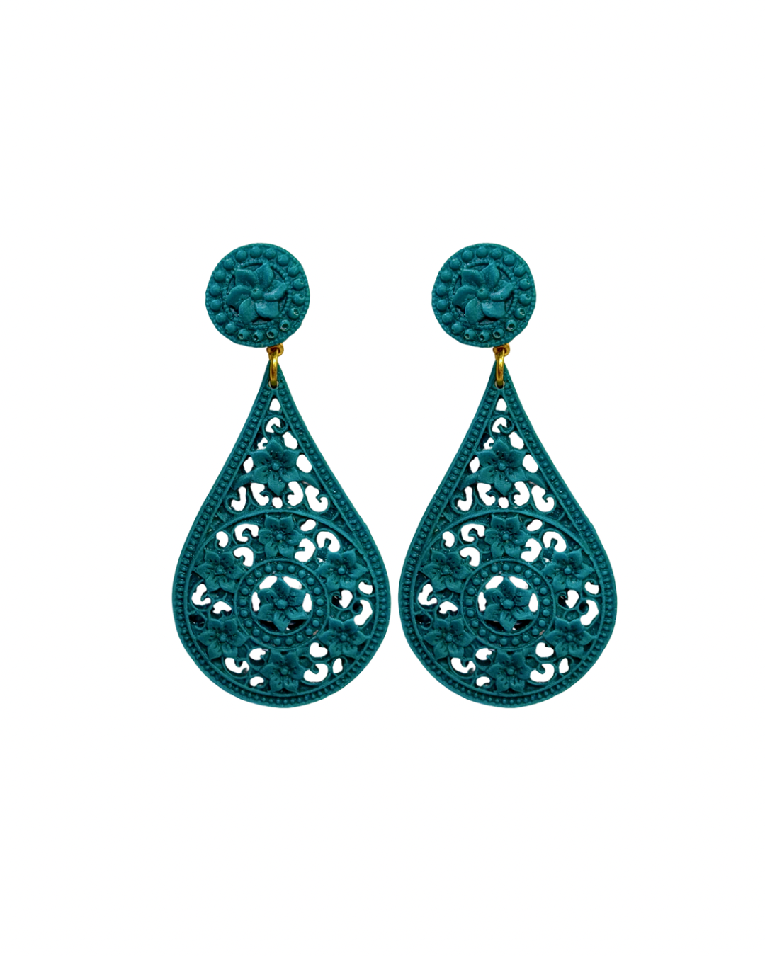 Pendientes de flamenca lagrima acetato