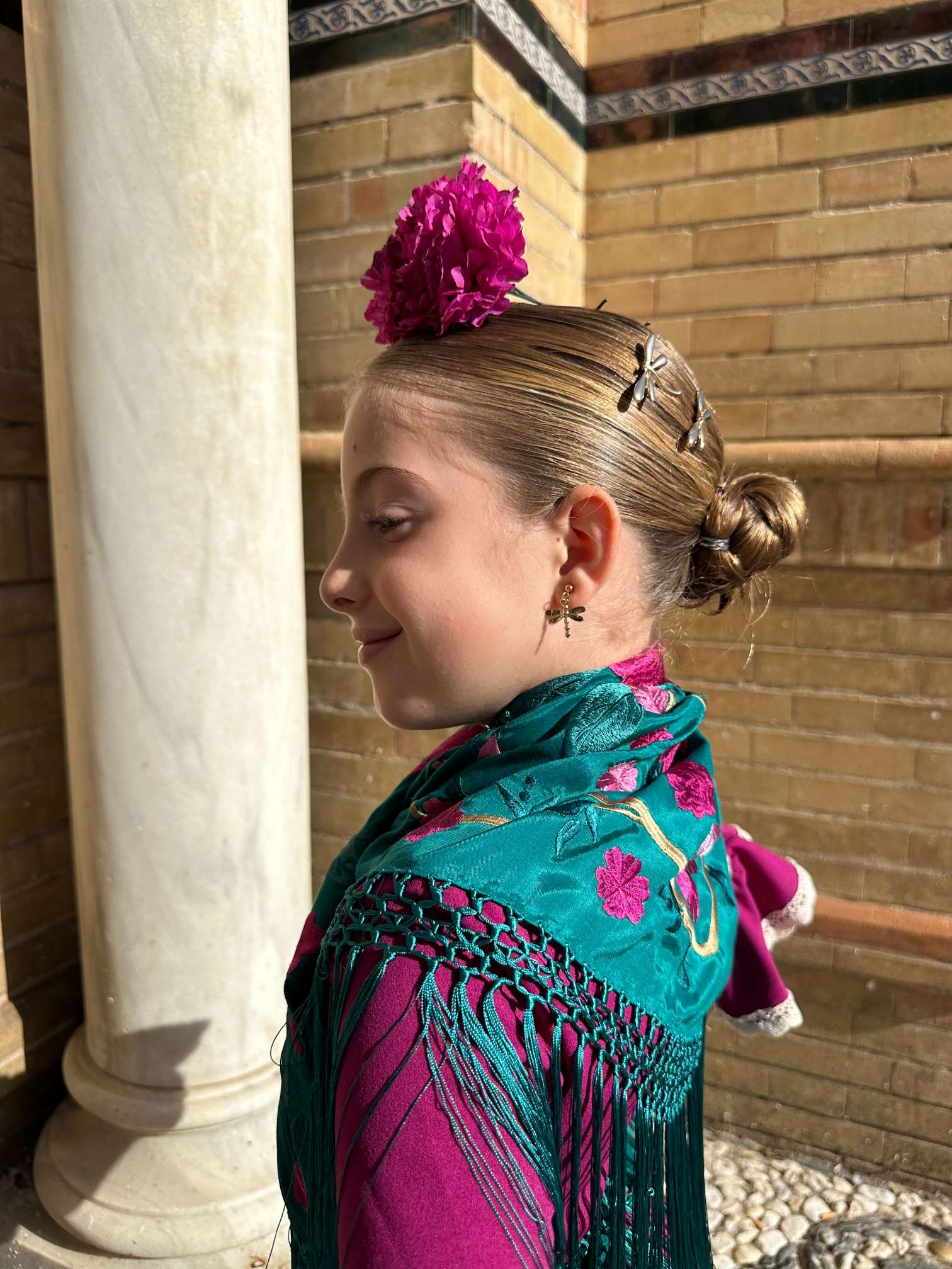 Pendientes de libelula niña