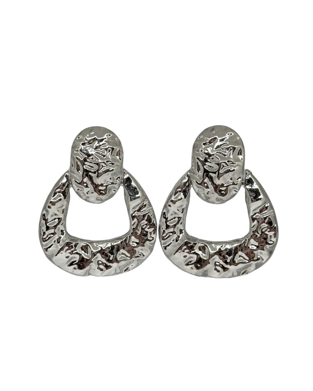 Pendientes de Flamenca Eslabón Plateado