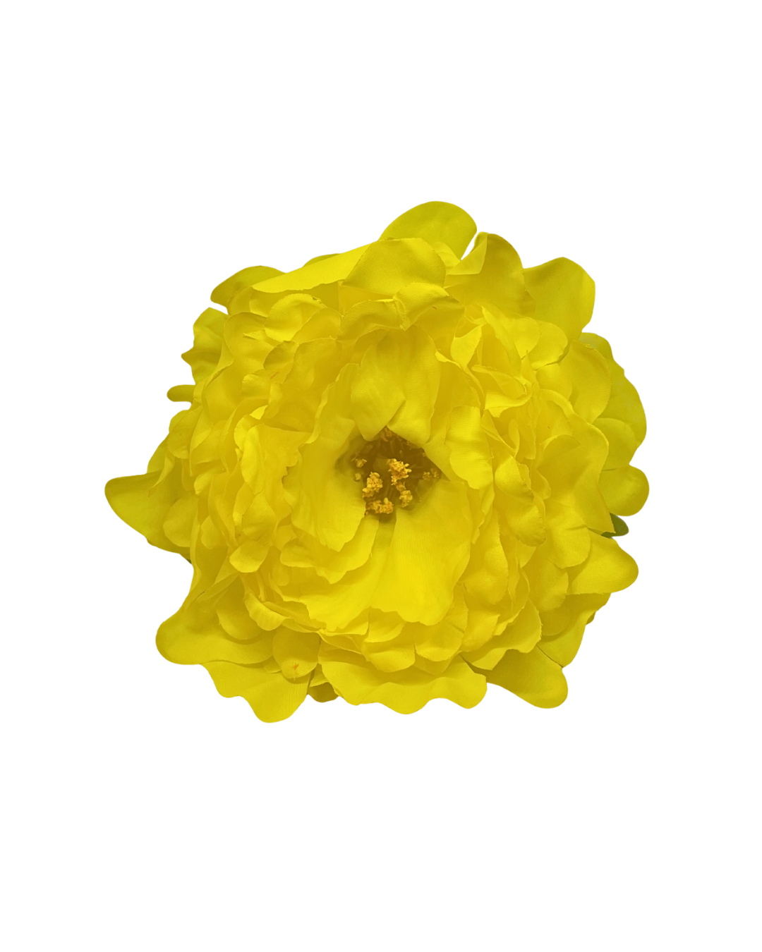 Peonia de flamenca color amarilla