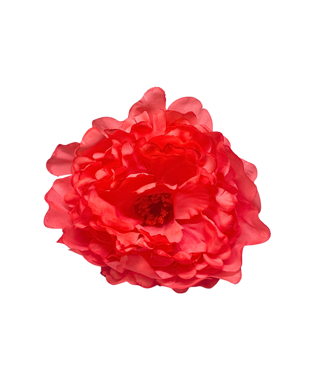 Peonia de flamenca color coral