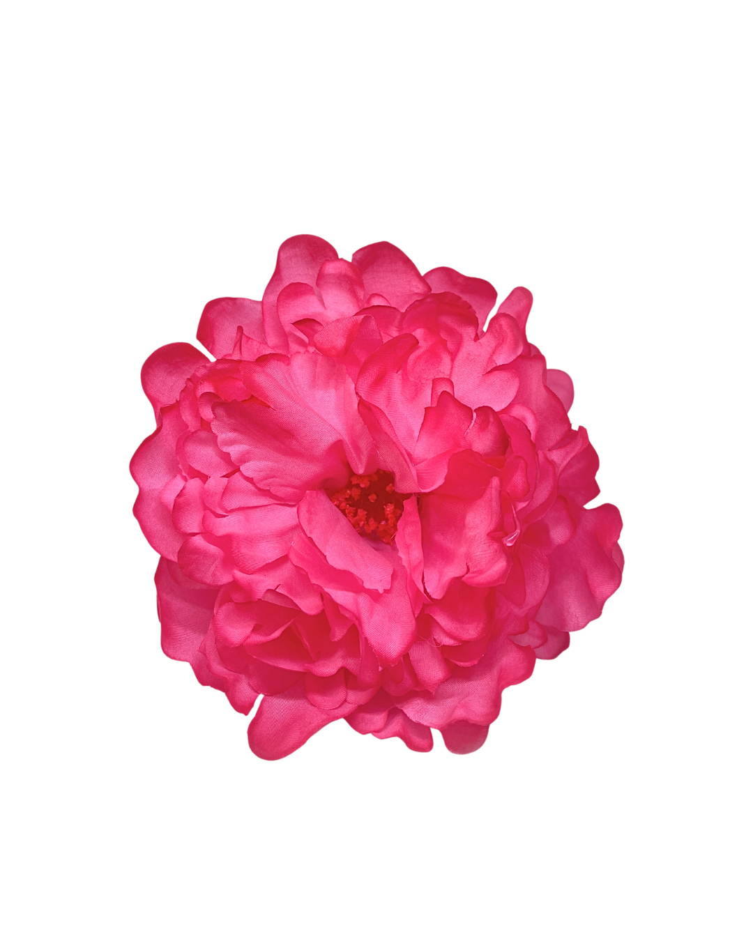 Peonia de flamenca color fresa