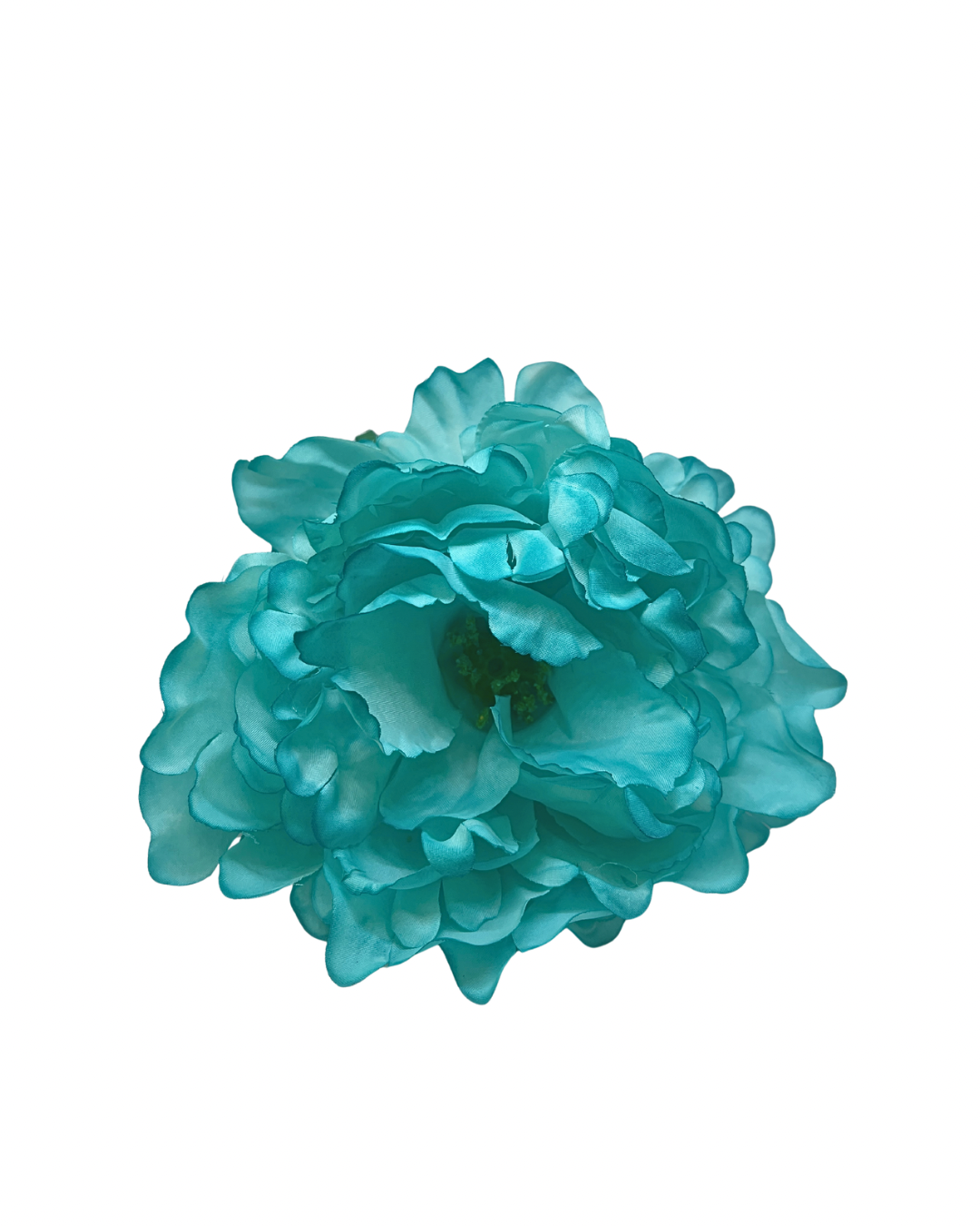 Peonia de flamenca color verde esmeralda