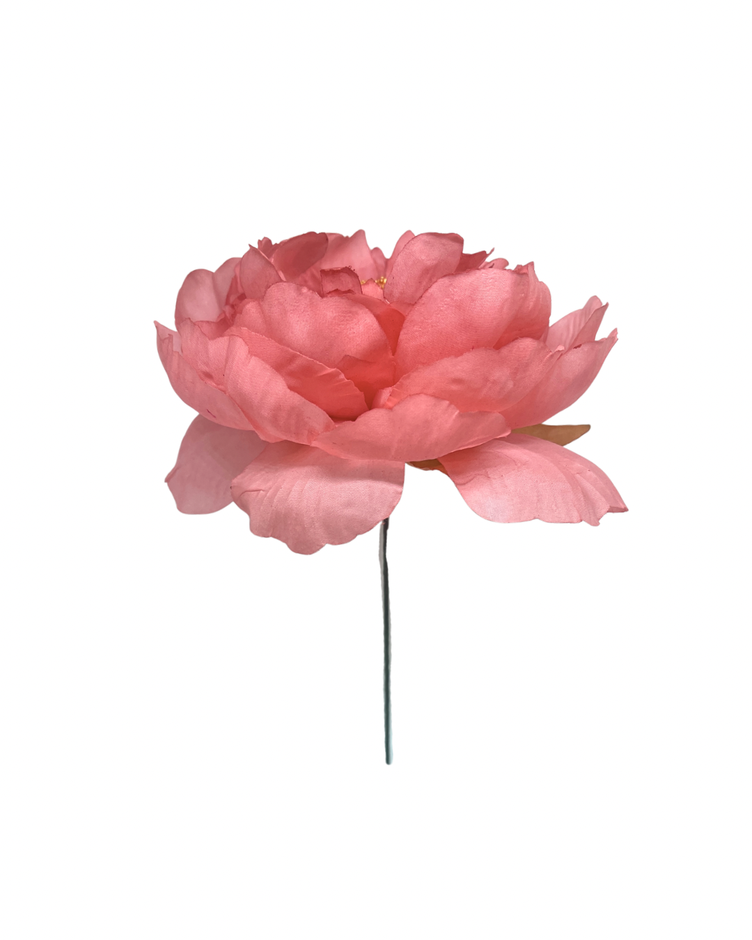 Peonia de flamenca nina coral empolvado detalles