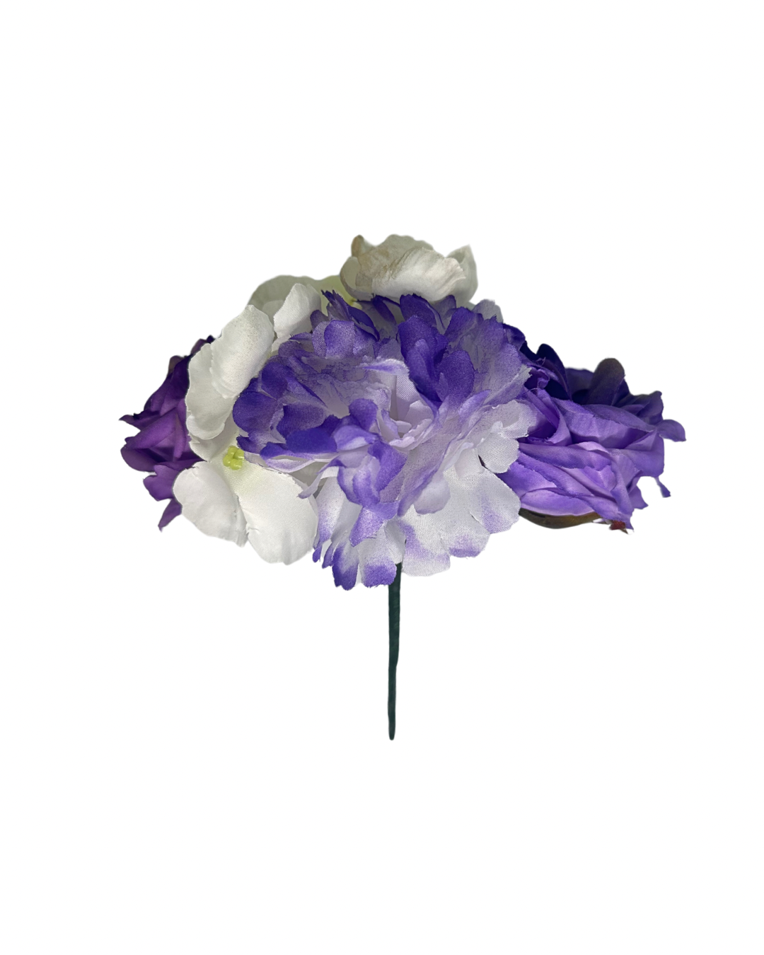 Ramillete Combinado Tonos Morado, Beige y Dorado