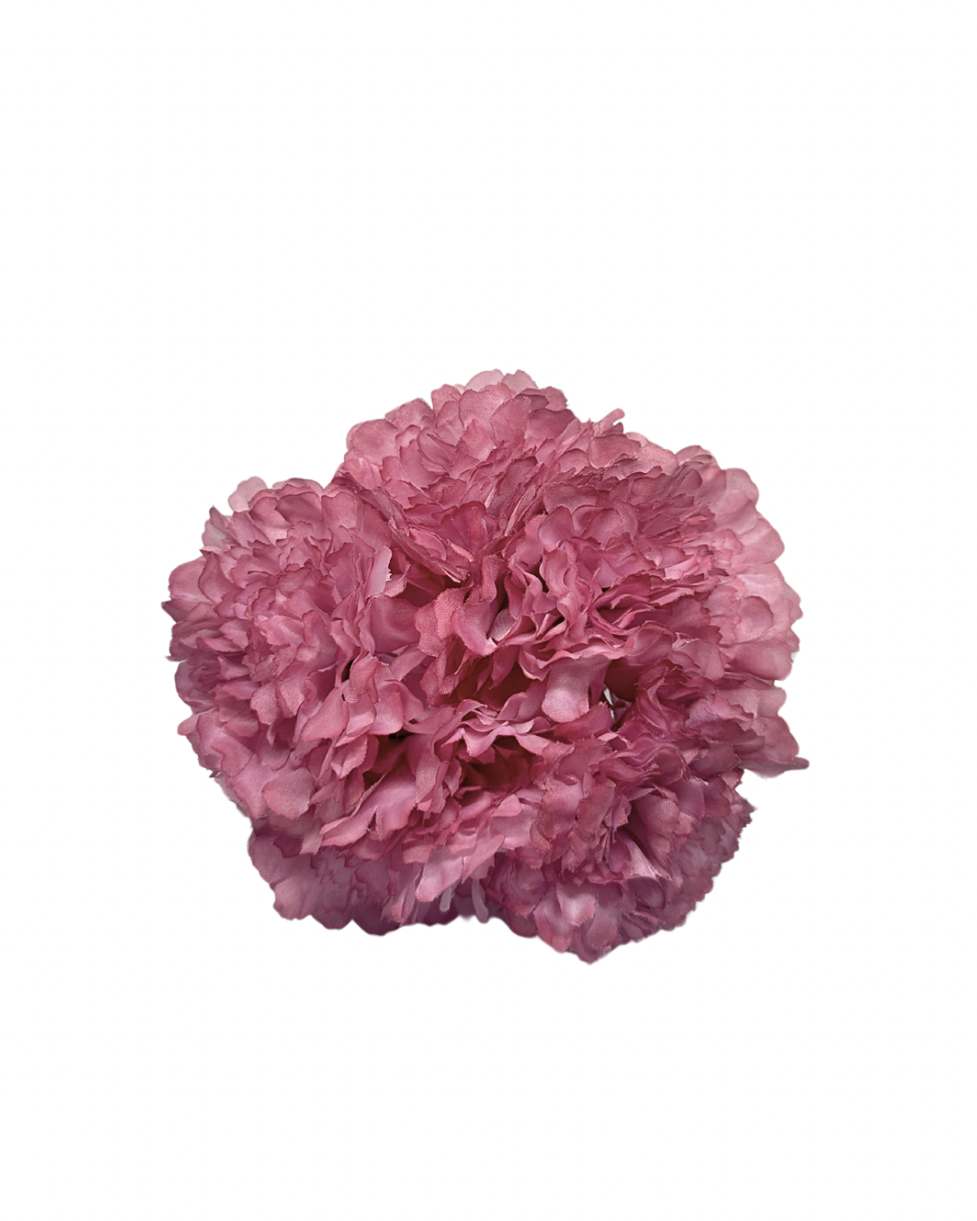 Ramillete de Flamenca Teñido a Mano de Claveles Rosa Empolvado