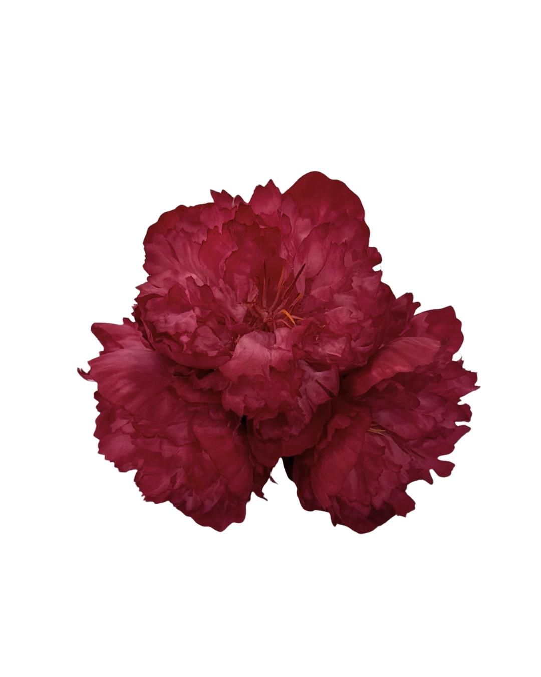 Ramillete de Flamenca Tres Peonías Burdeos