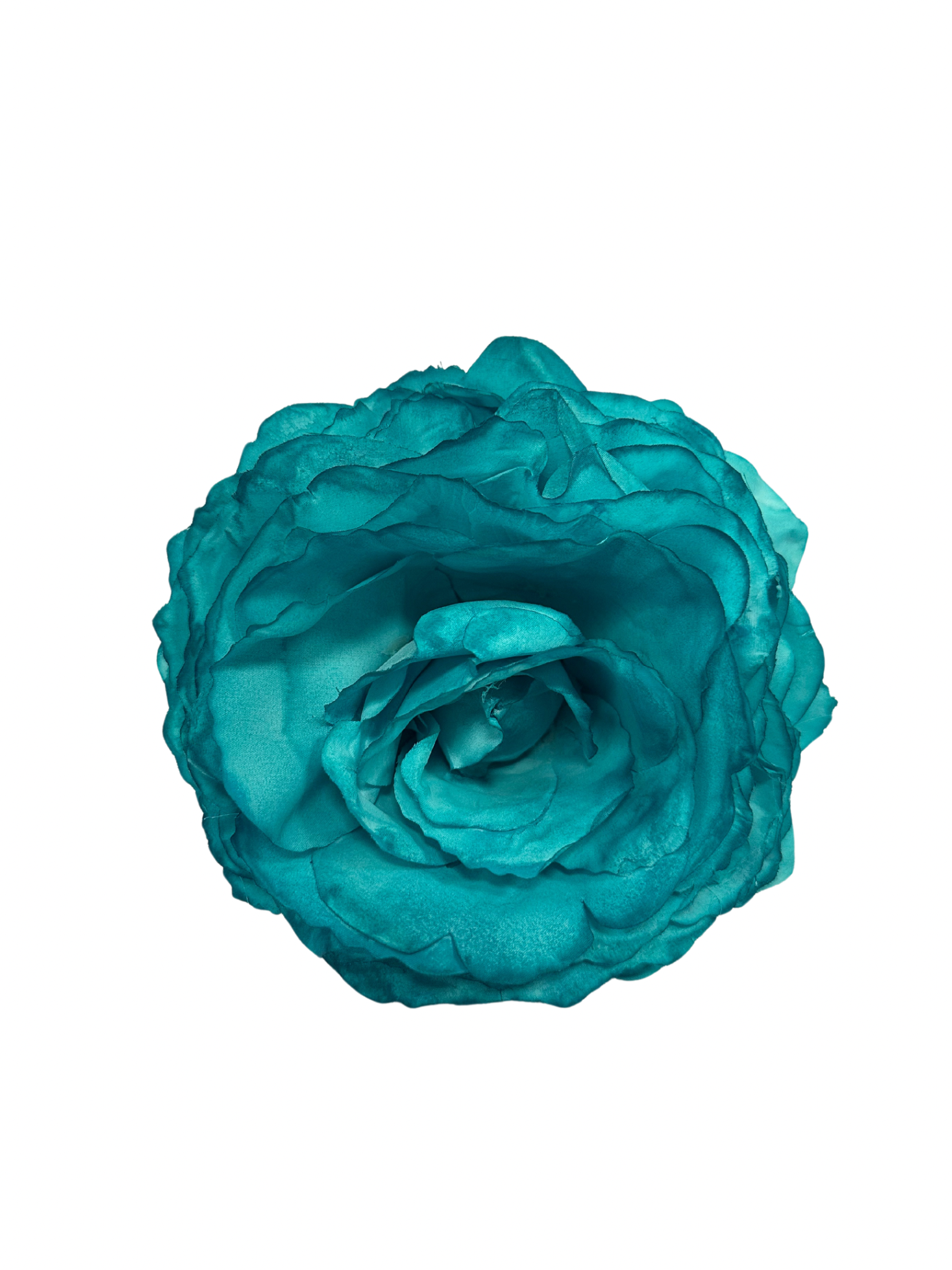 Rosa de Flamenca Teñida a Mano Agua Marina