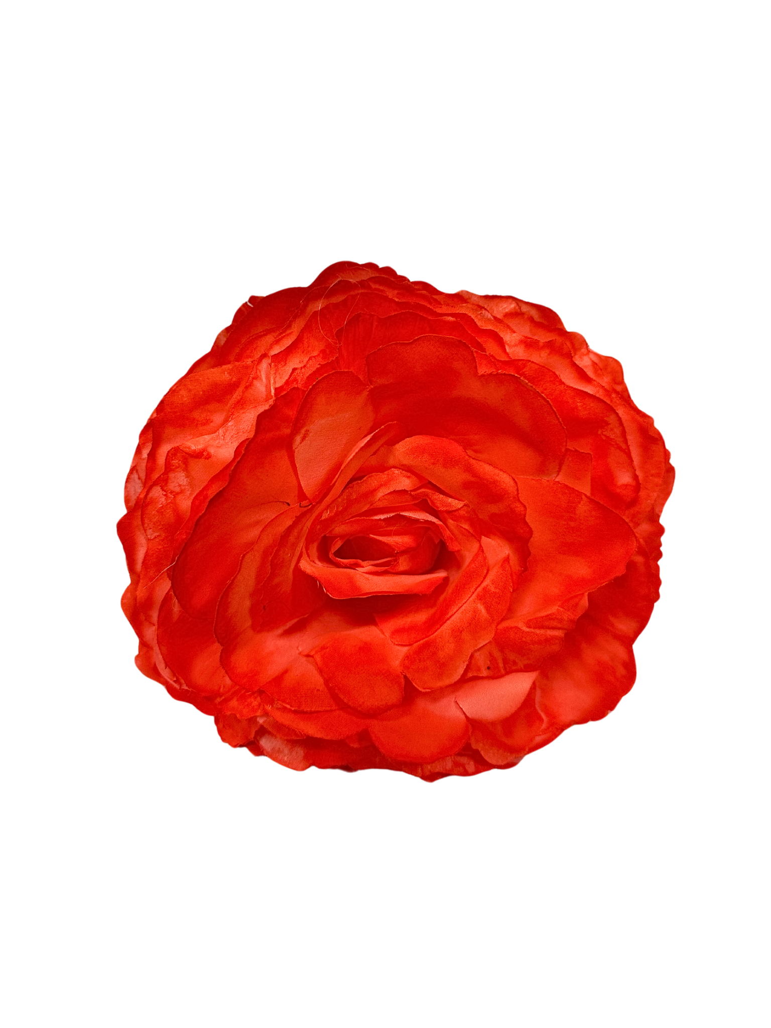 Rosa de Flamenca Teñida a Mano Coral