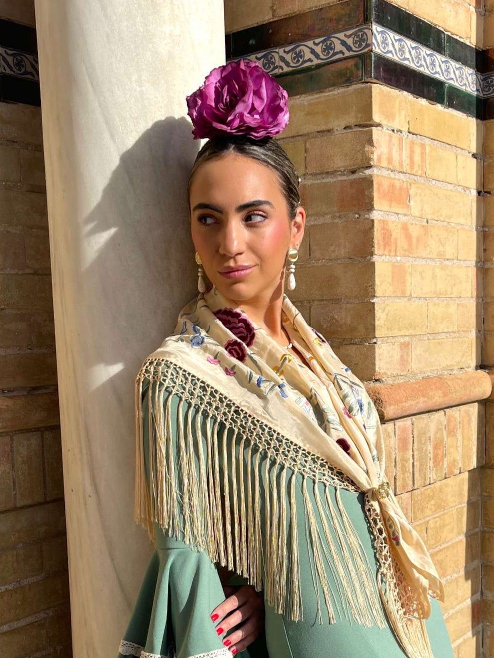 Rosa teñida a mano color frambuesa