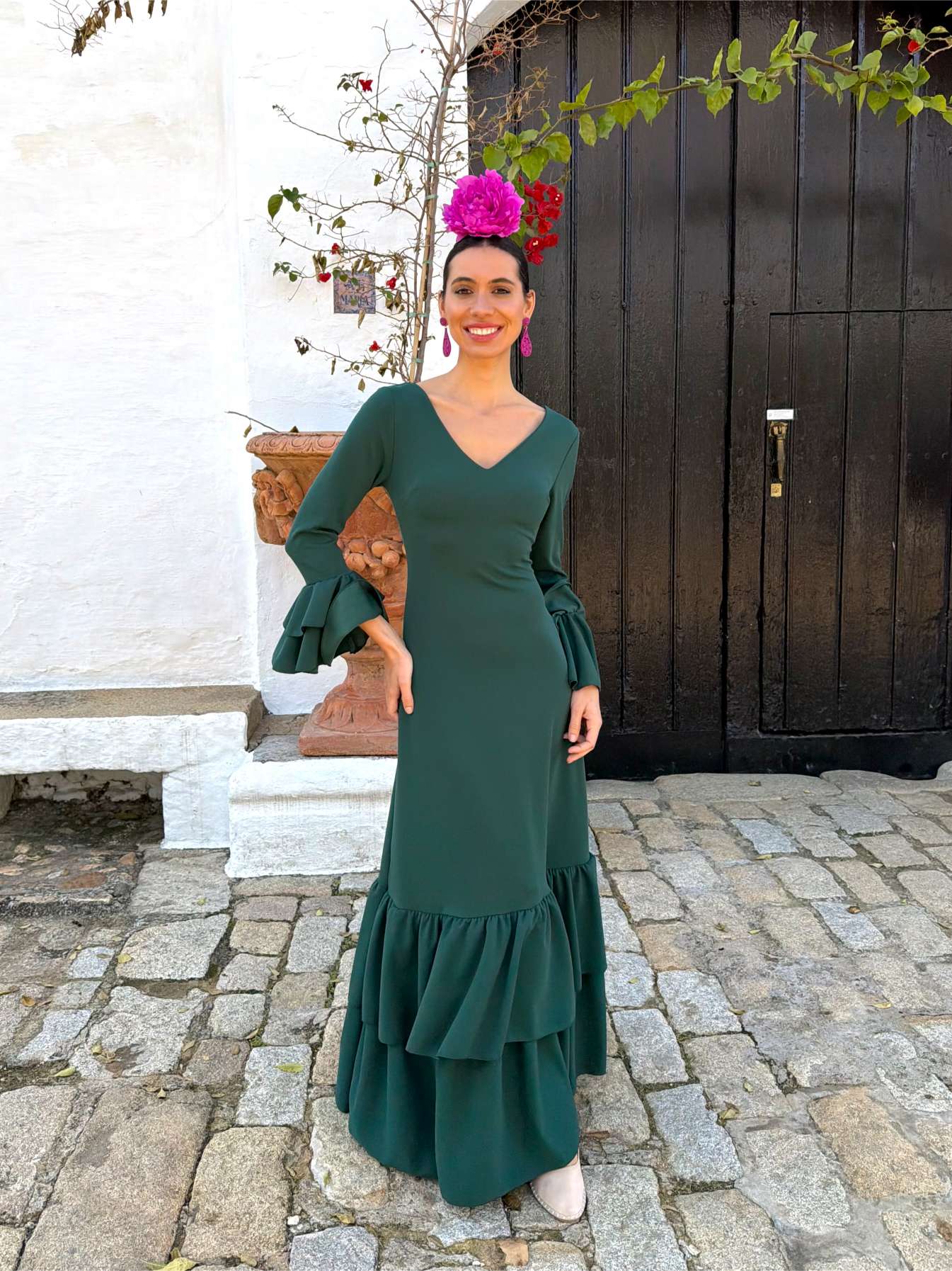 Traje de flamenca económico de nejas
