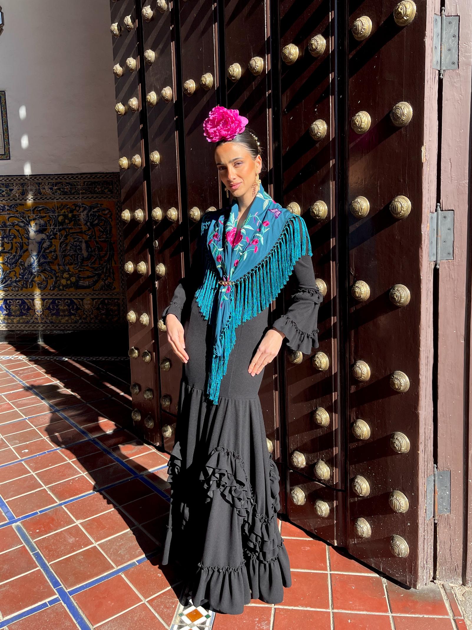 Traje de Flamenca Falda de capa Adorno Garrucha en Pico SPECIAL PRICE