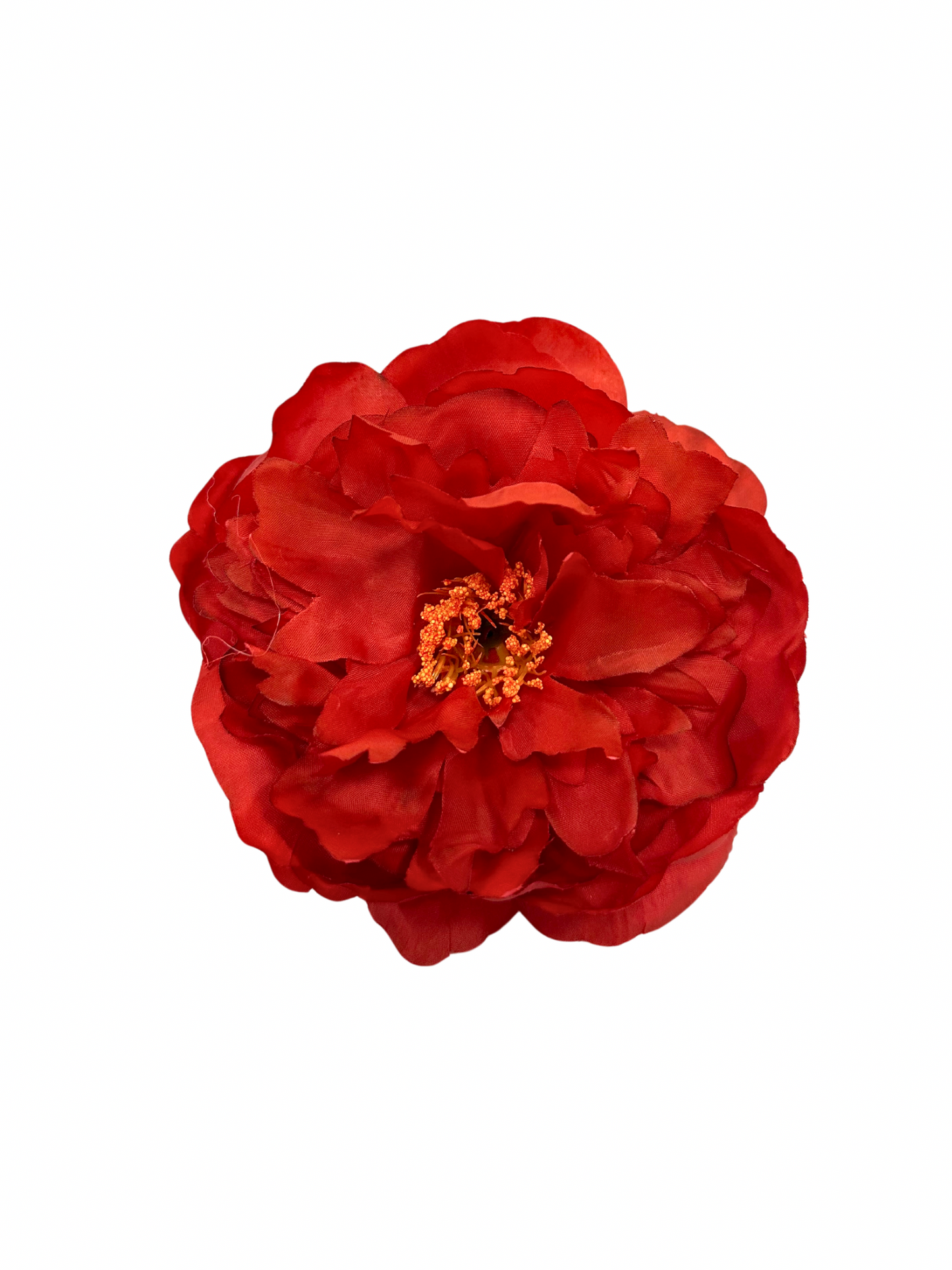 Peonía de Flamenca Niña Teñida a Mano Rojo