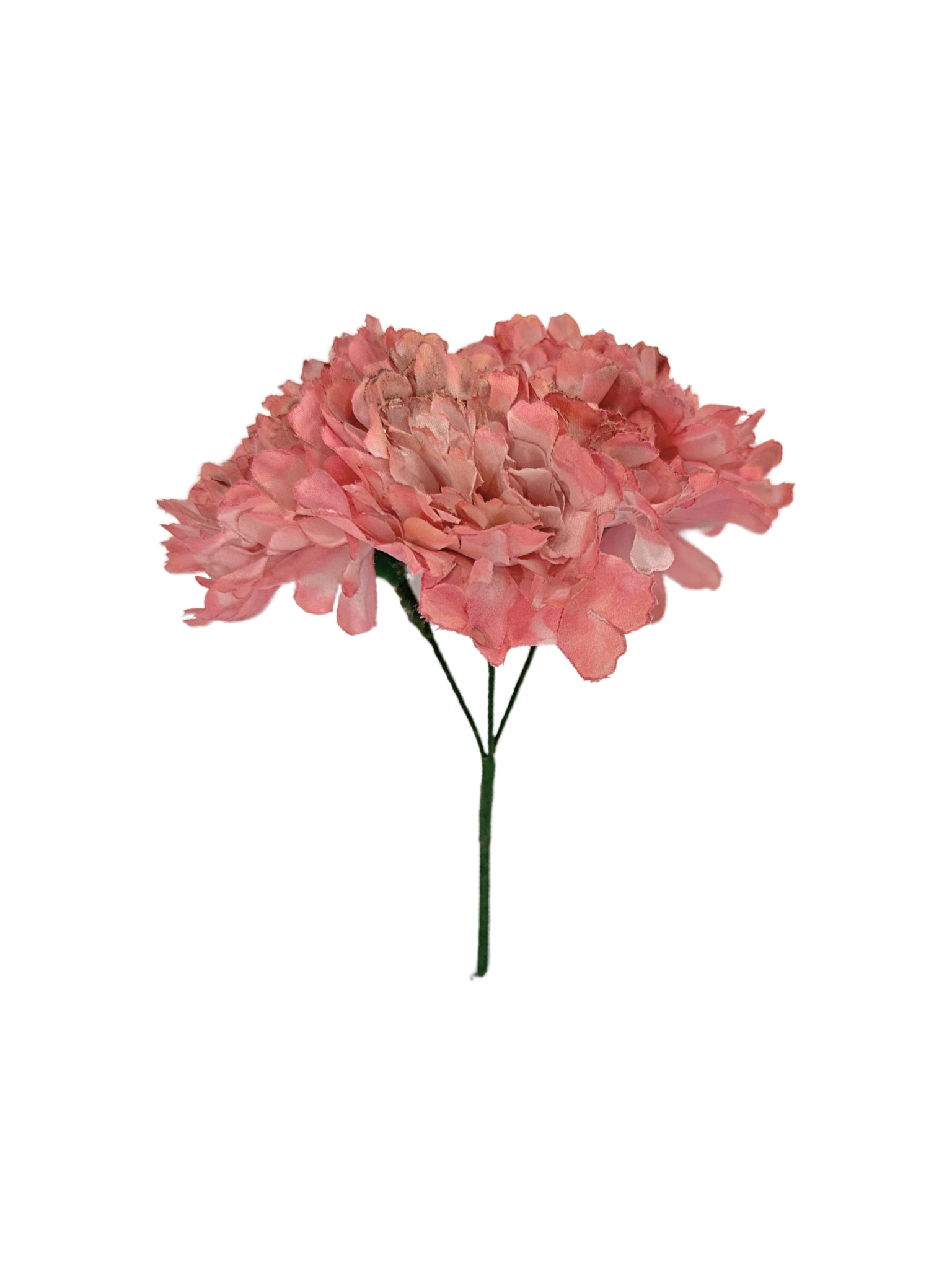 Ramillete de Flamenca Niña Teñido a Mano de Claveles Rosa Claro