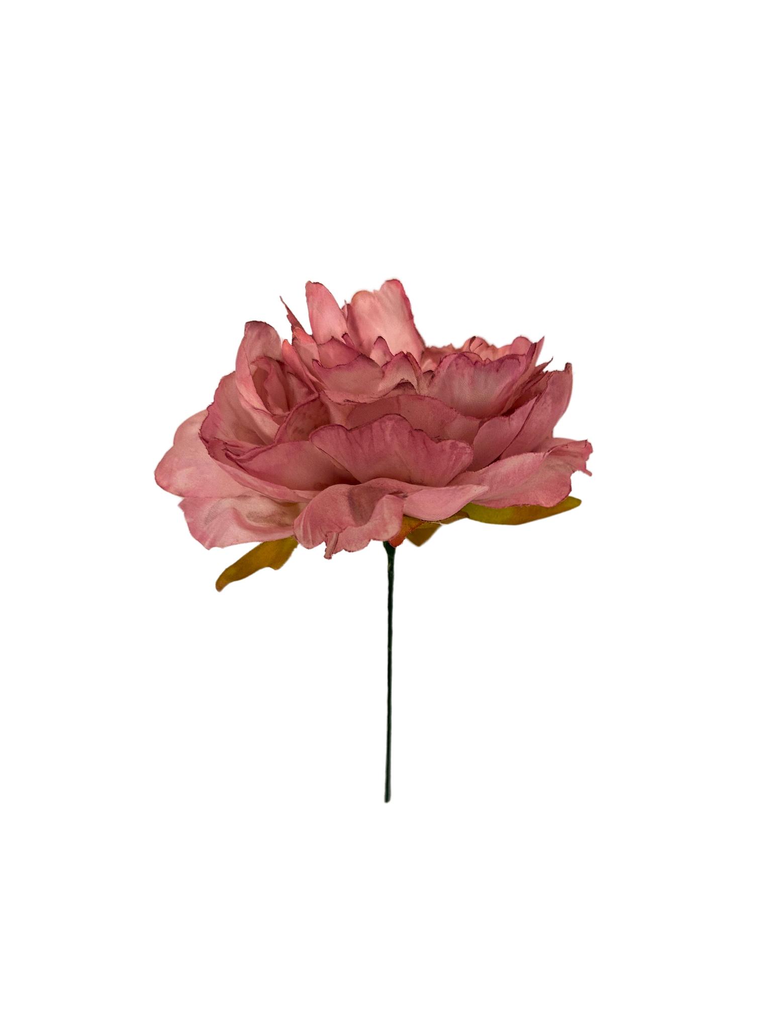 Peonía de Flamenca Niña Teñida a Mano Rosa Palo