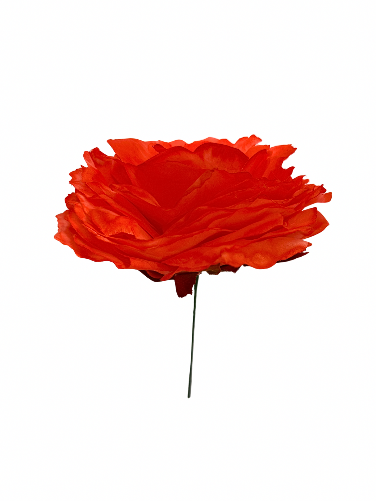 Rosa de Flamenca Teñida a Mano Coral