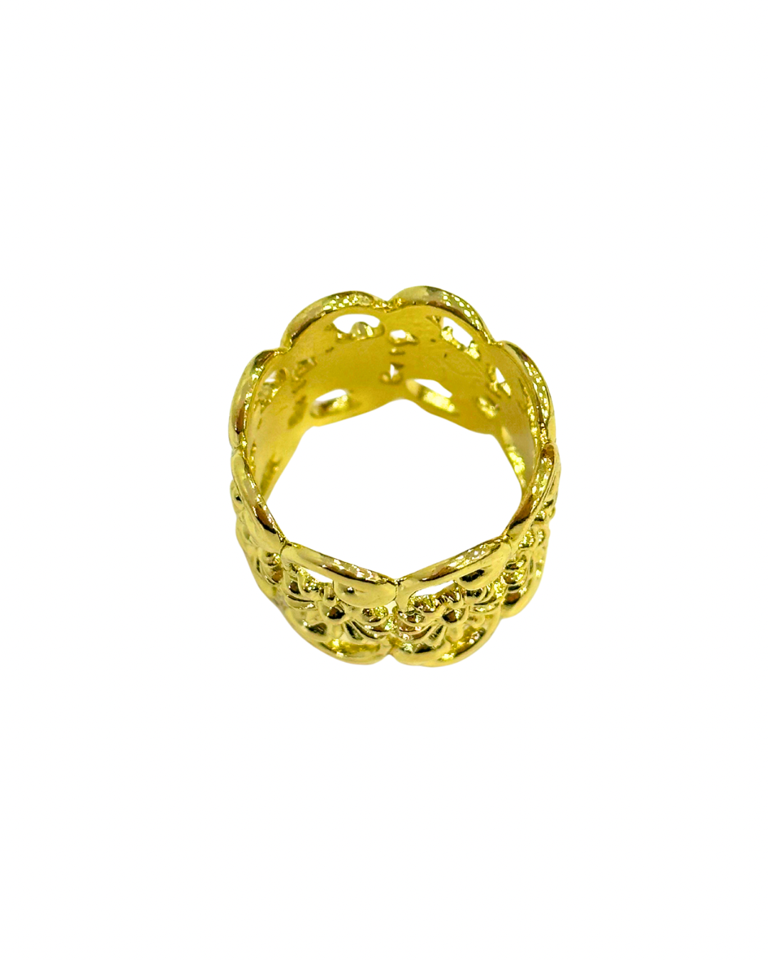 Anilla Mantoncillo Acero Dorada Detalles