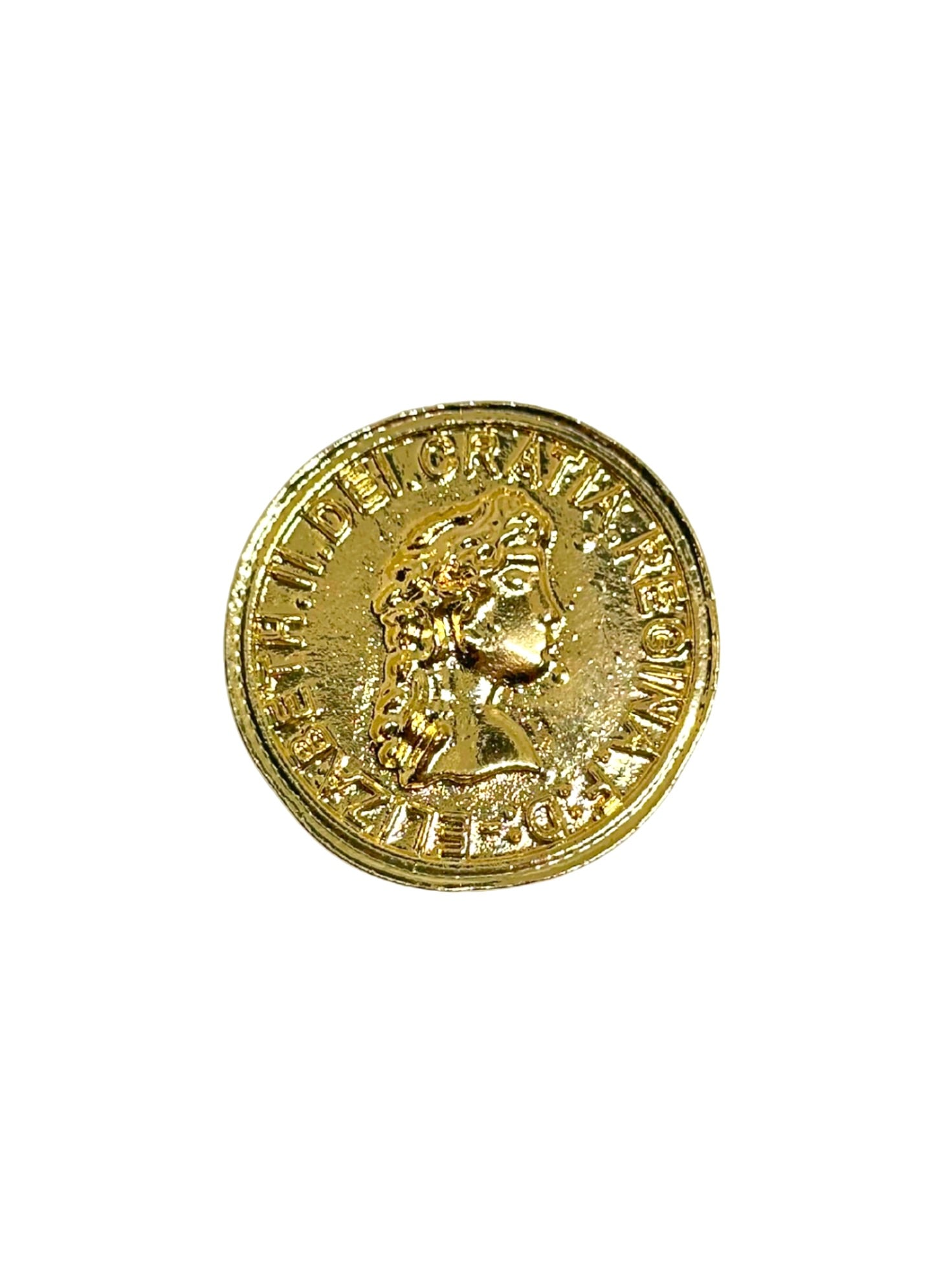 broche de moneda dorada de flamenca