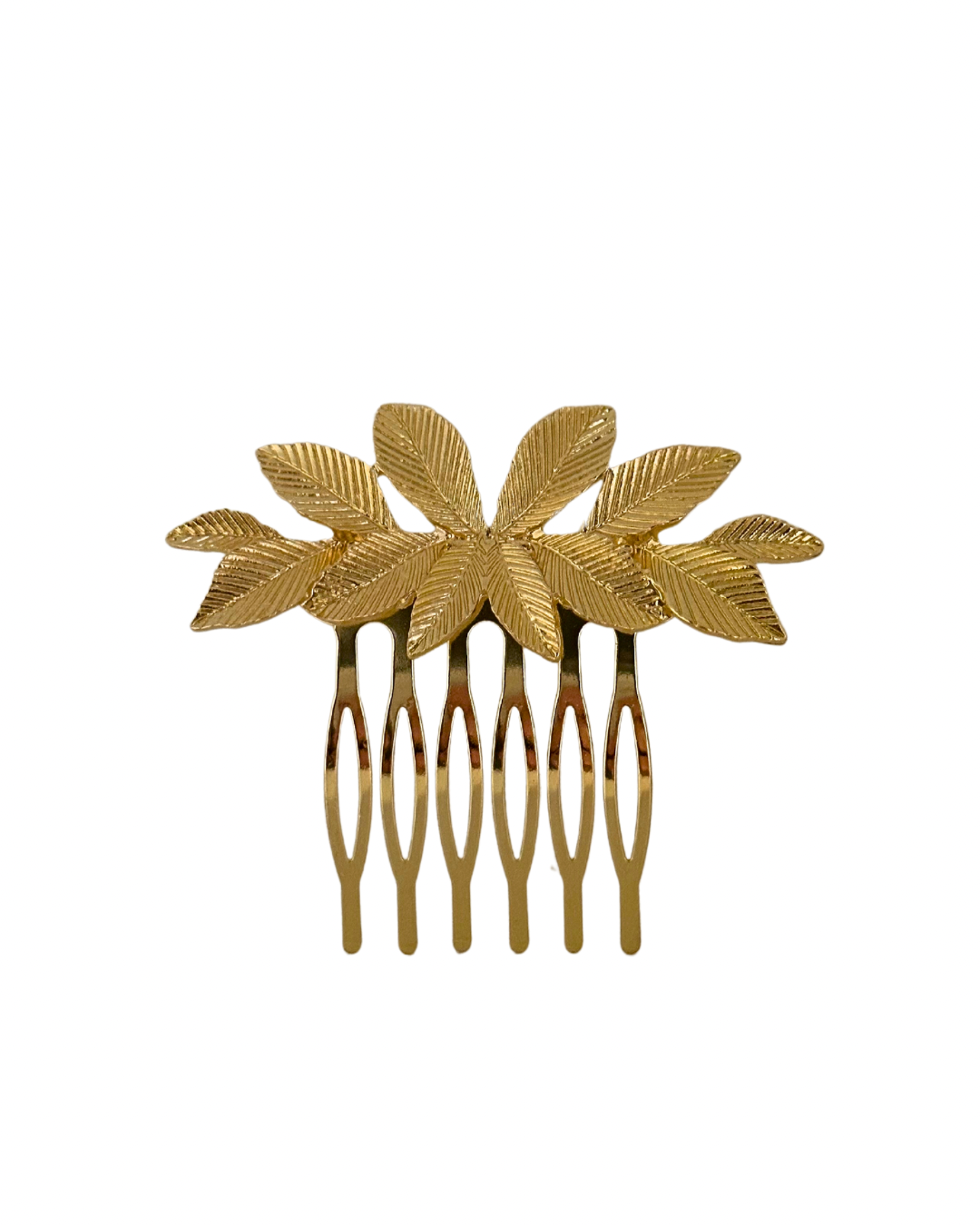 peinecillo de hojas doradas