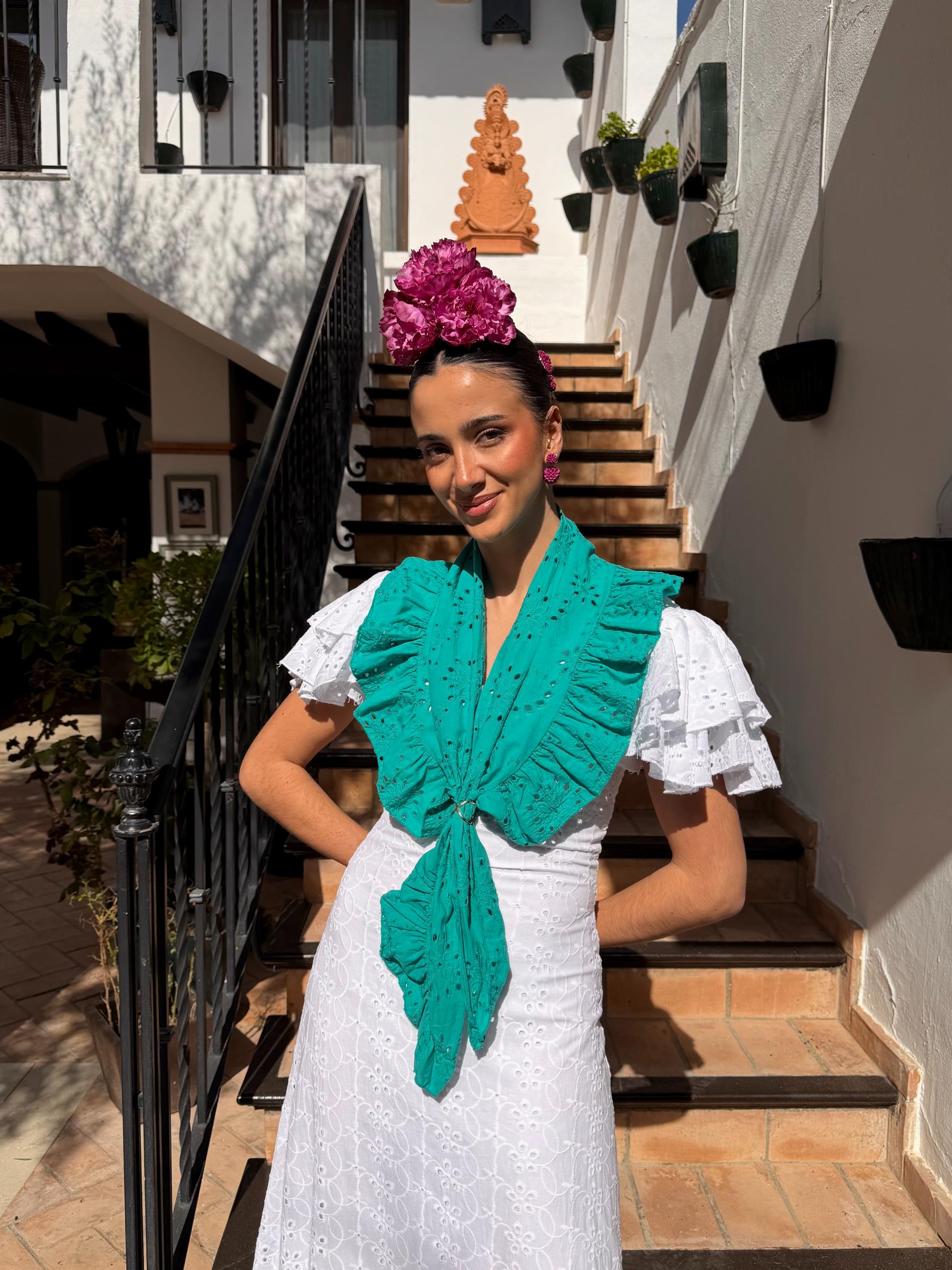 piquillo de romería verde aguamarina