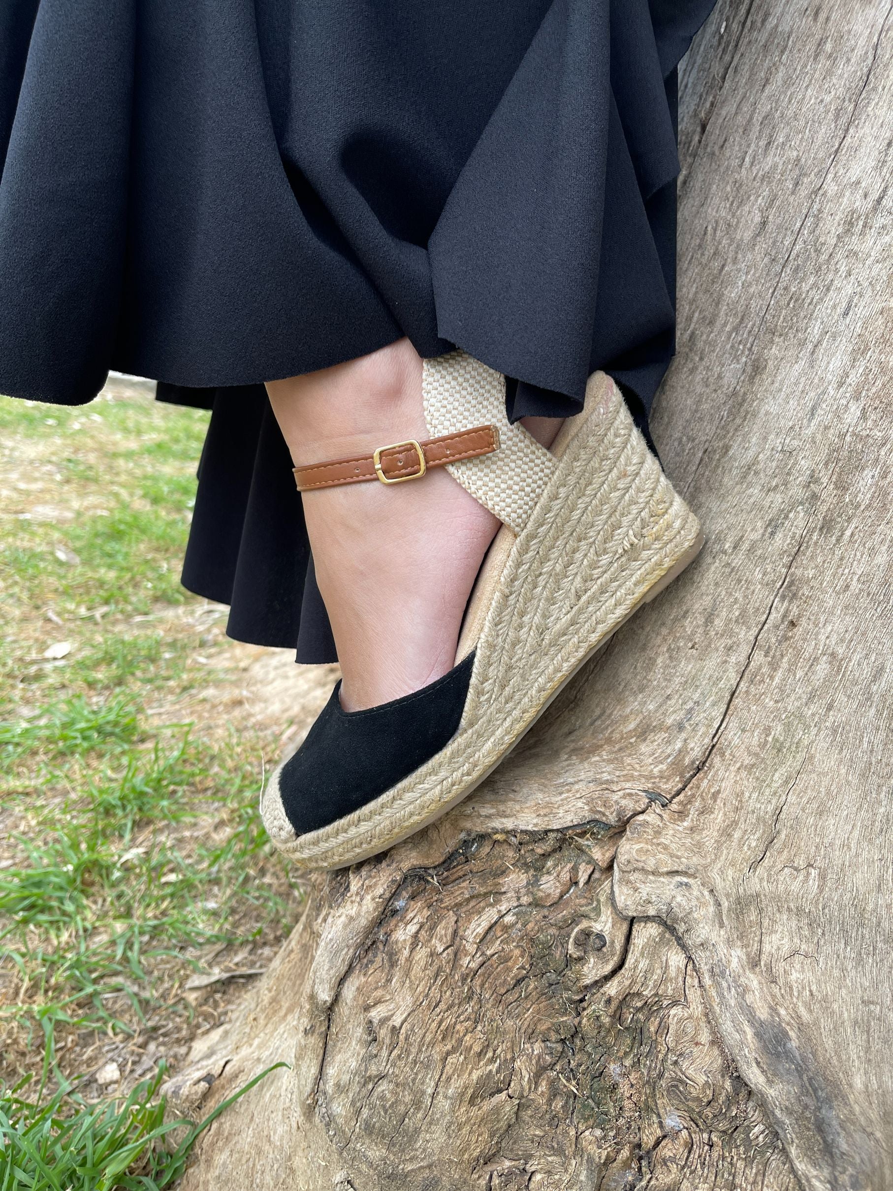 Cuñas Esparto Antelina Flamenca Negra