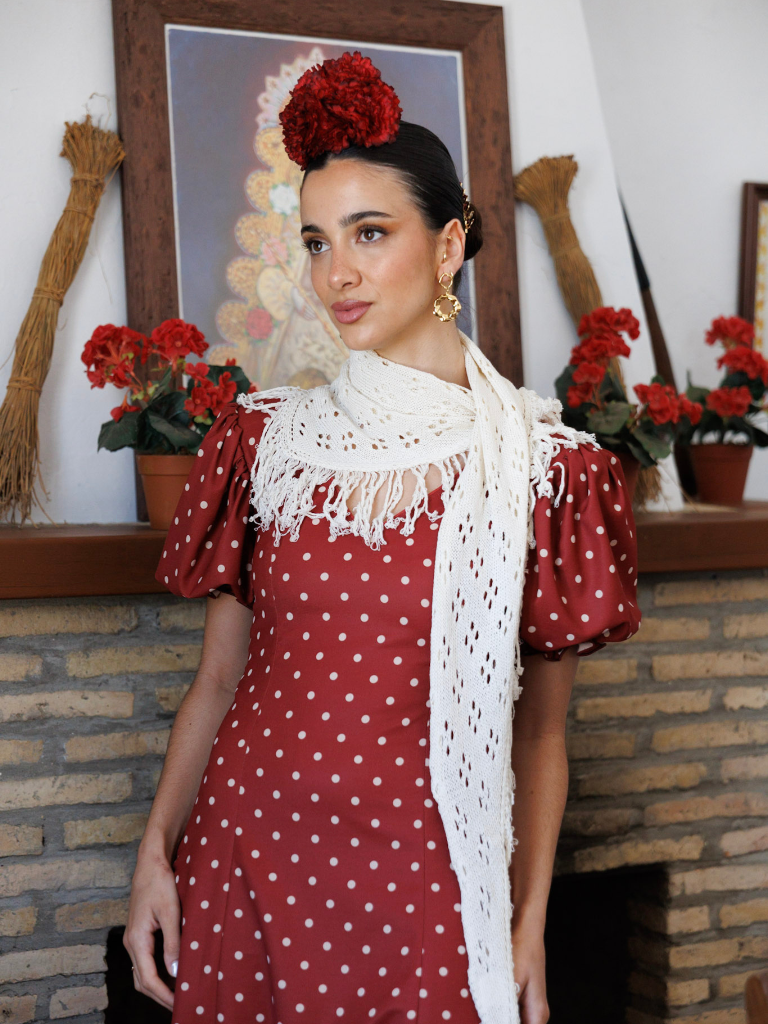 Piquillo Toquilla de Crochet para Romería