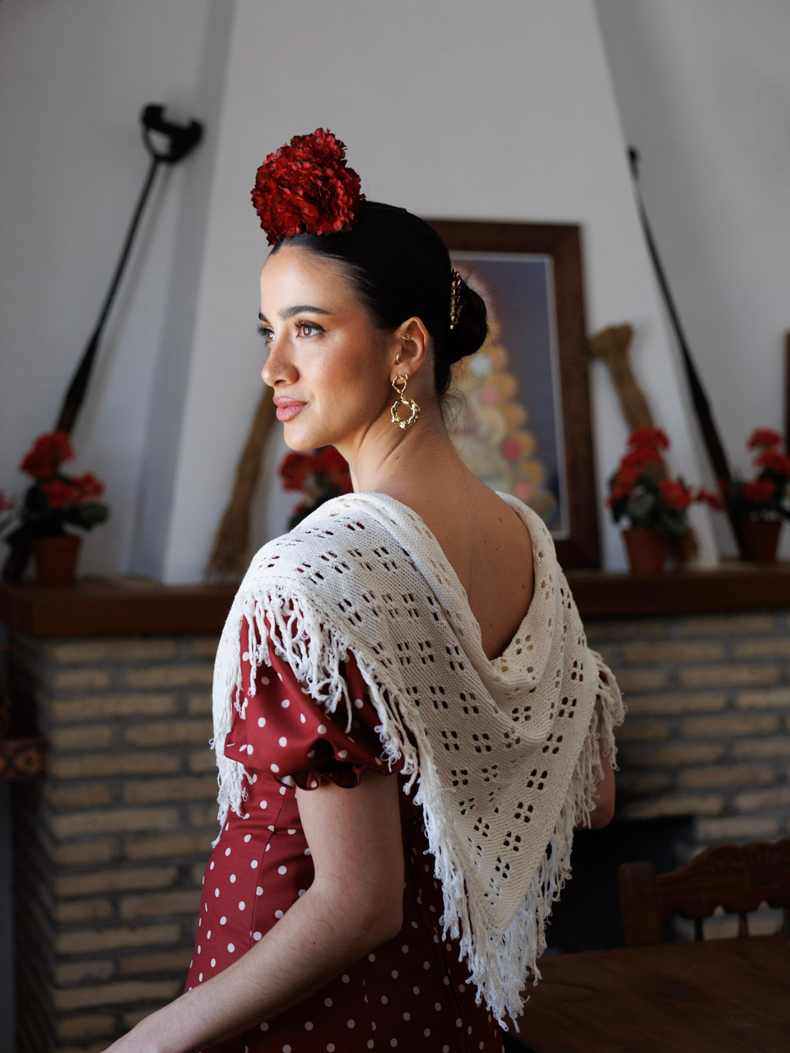 Piquillo Toquilla de Crochet para Romería