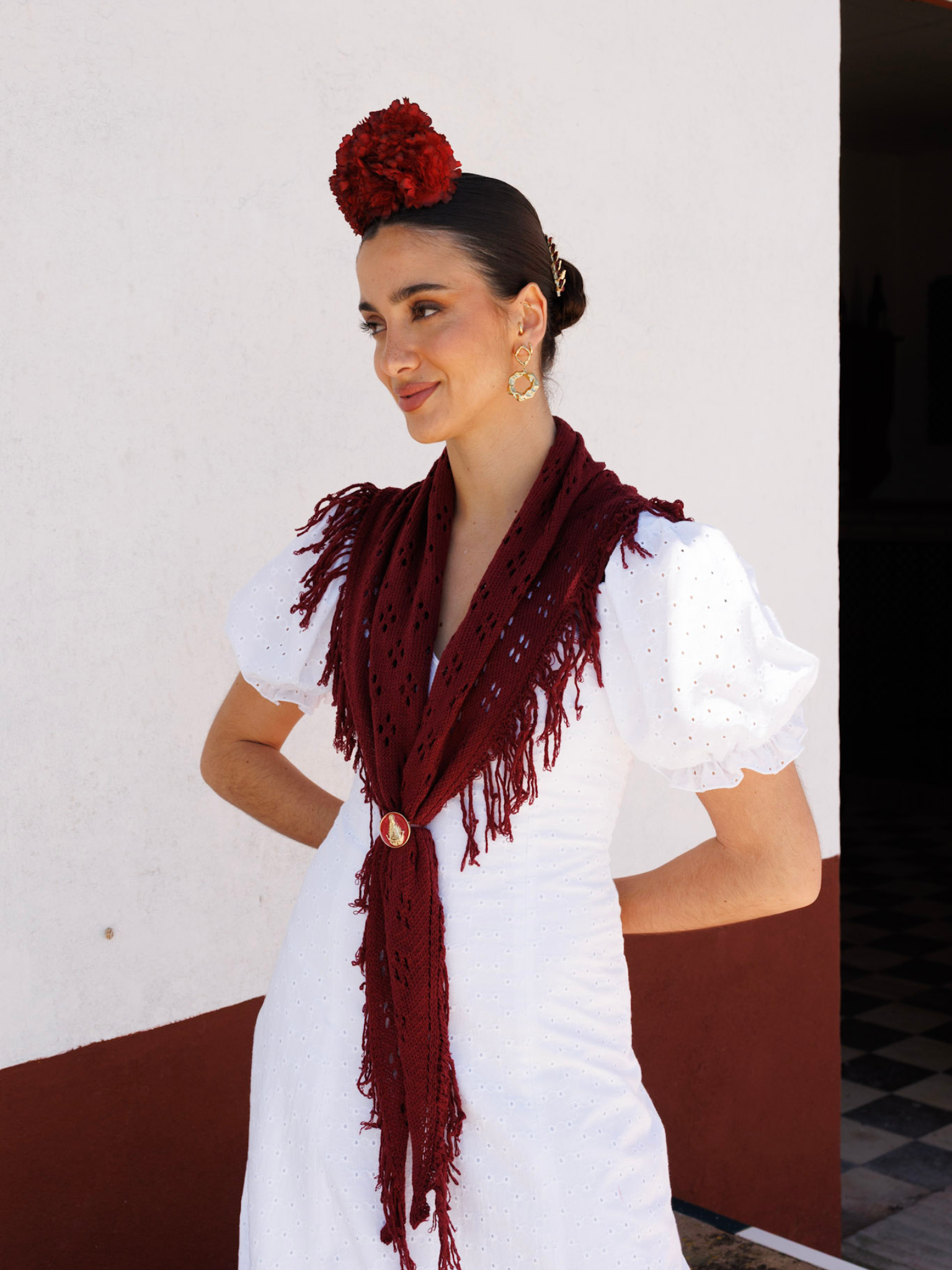 Piquillo Toquilla de Crochet para Romería