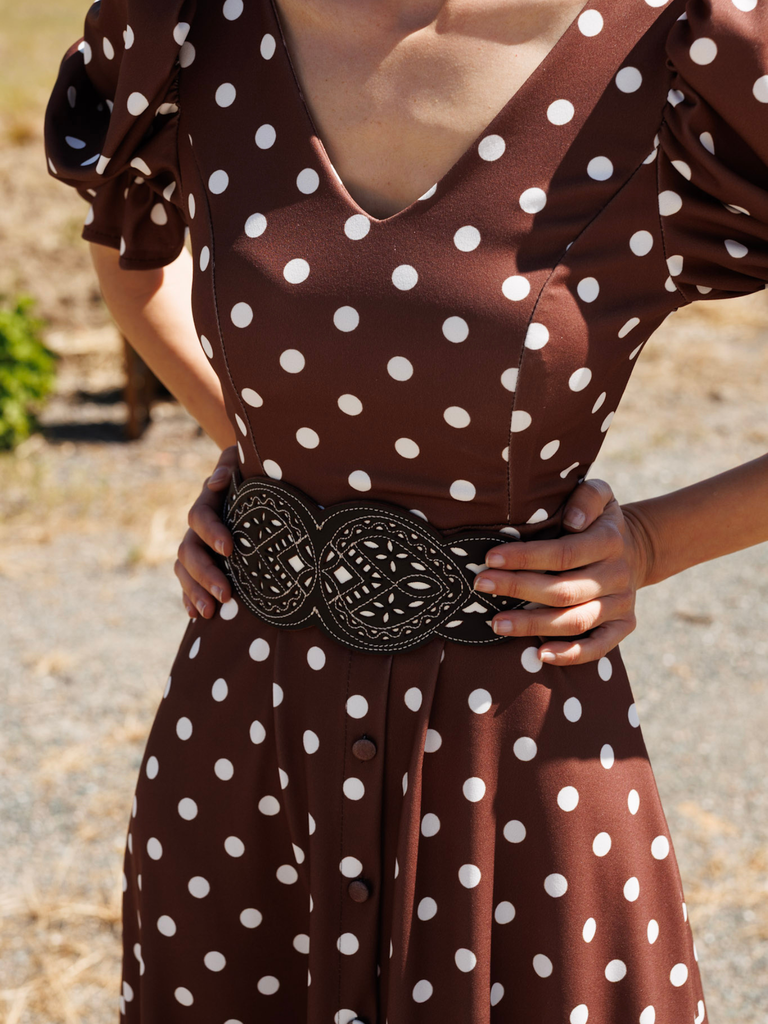 Fajín Rociero Cuero