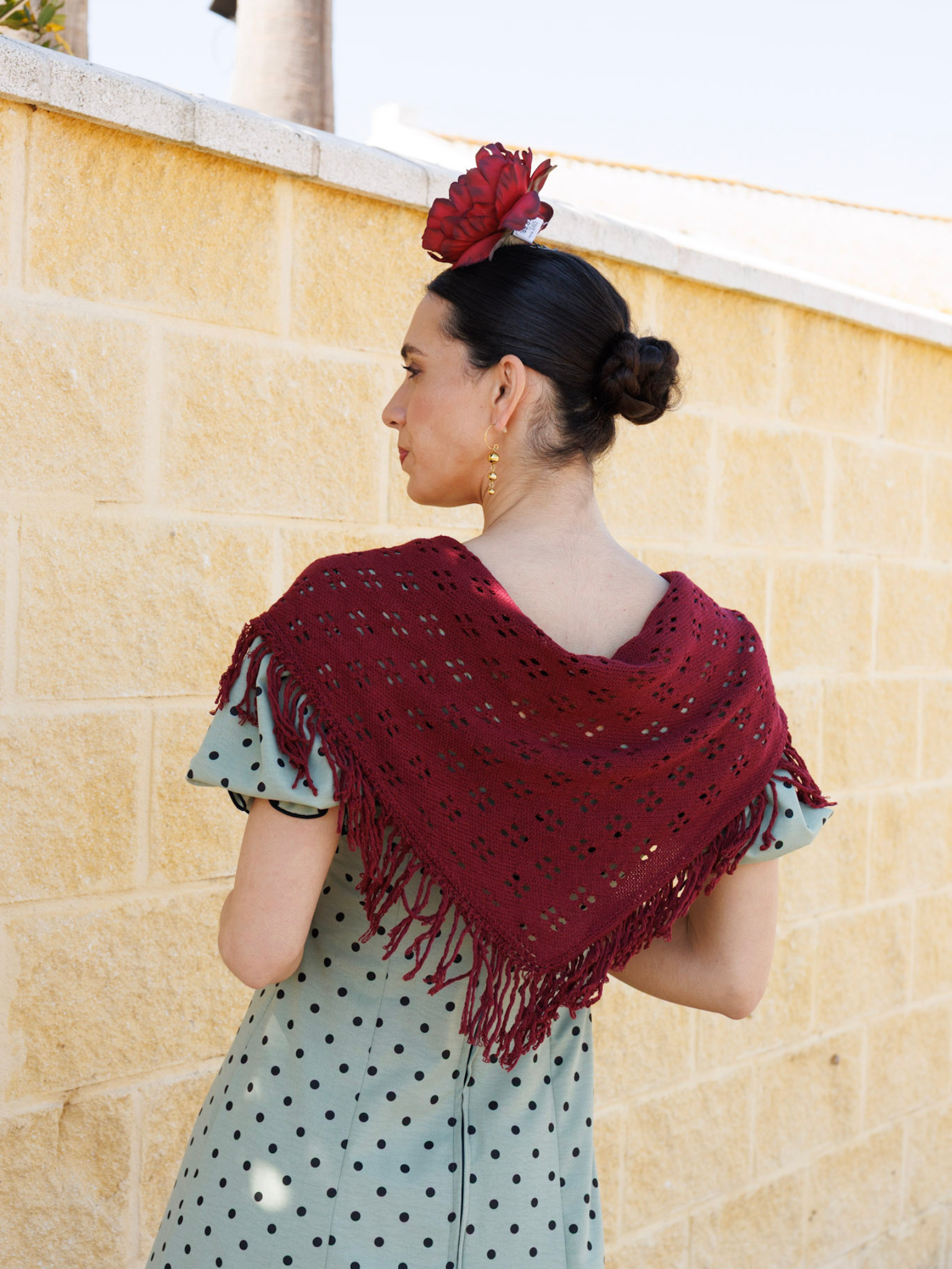 Piquillo Toquilla de Crochet para Romería