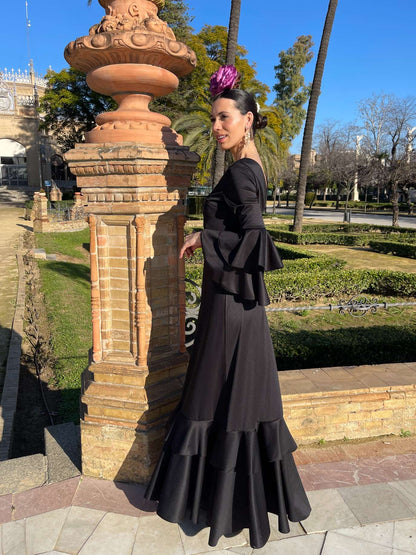 Bata de Flamenca Económica Negra