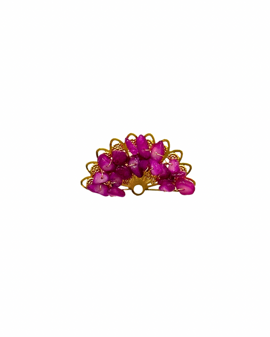 Broche De Flamenca Abanico Buganvilla
