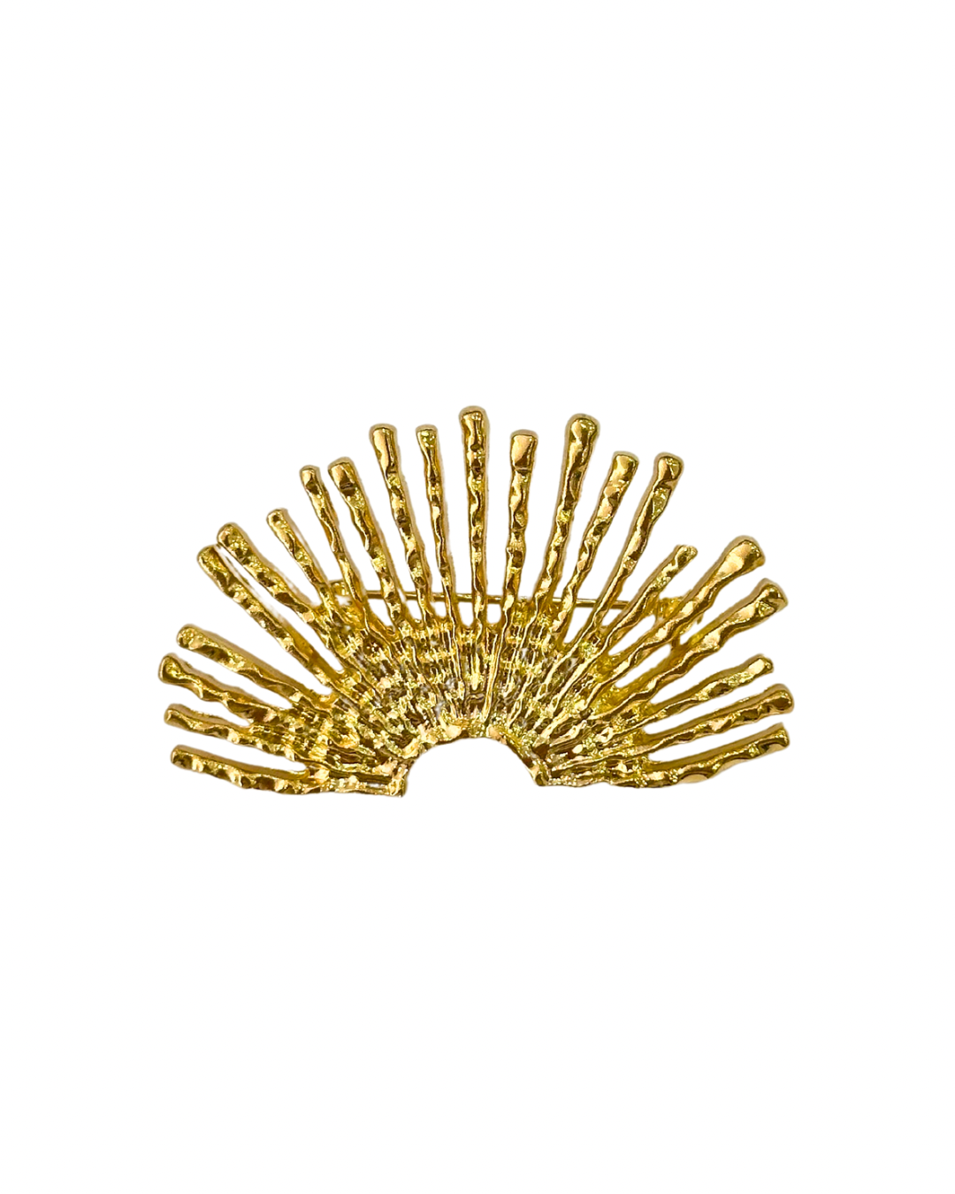 Broche De Flamenca Rayos Grandes Dorados