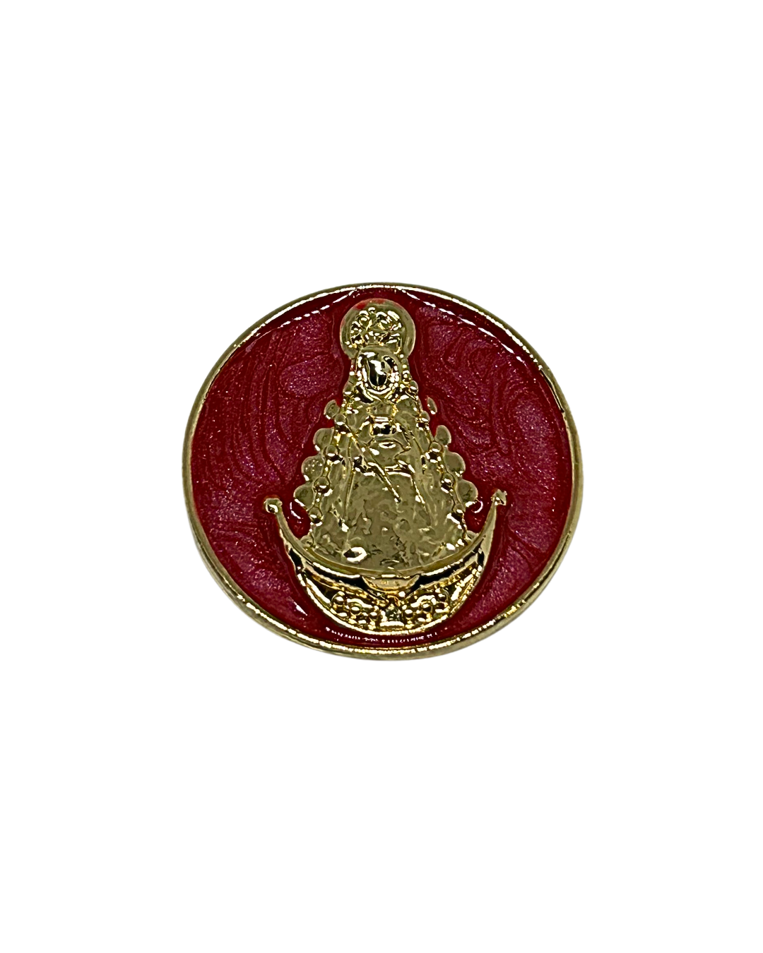 Broche rojo flamenca